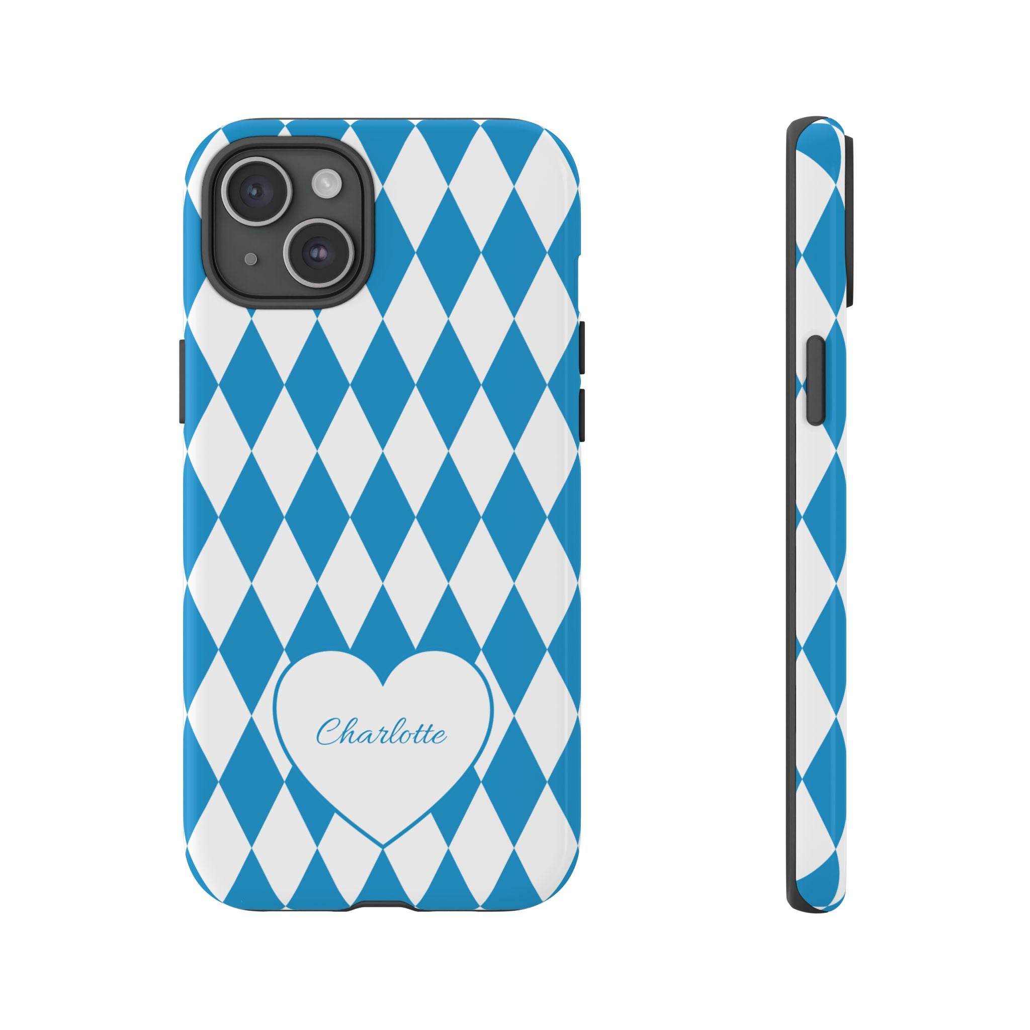 BAYERN BLAU WEISS – Personalisierte Handyhülle mit Dual-Layer-Schutz