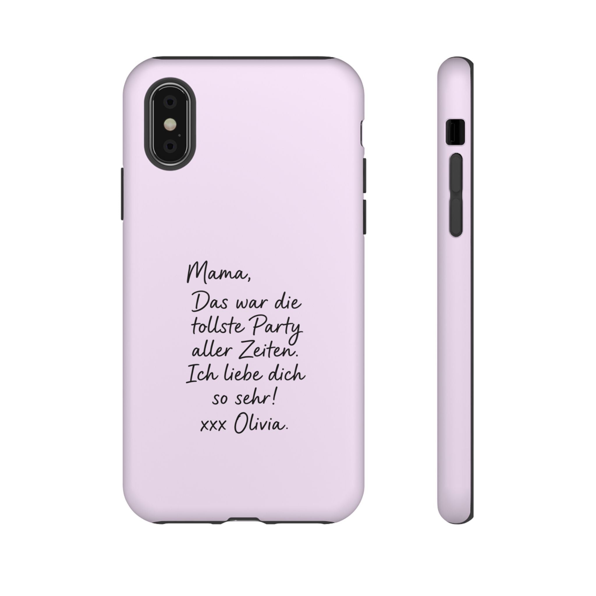 LAVENDEL mit handgeschriebener Notiz – Personalisierte Handyhülle mit Dual-Layer-Schutz