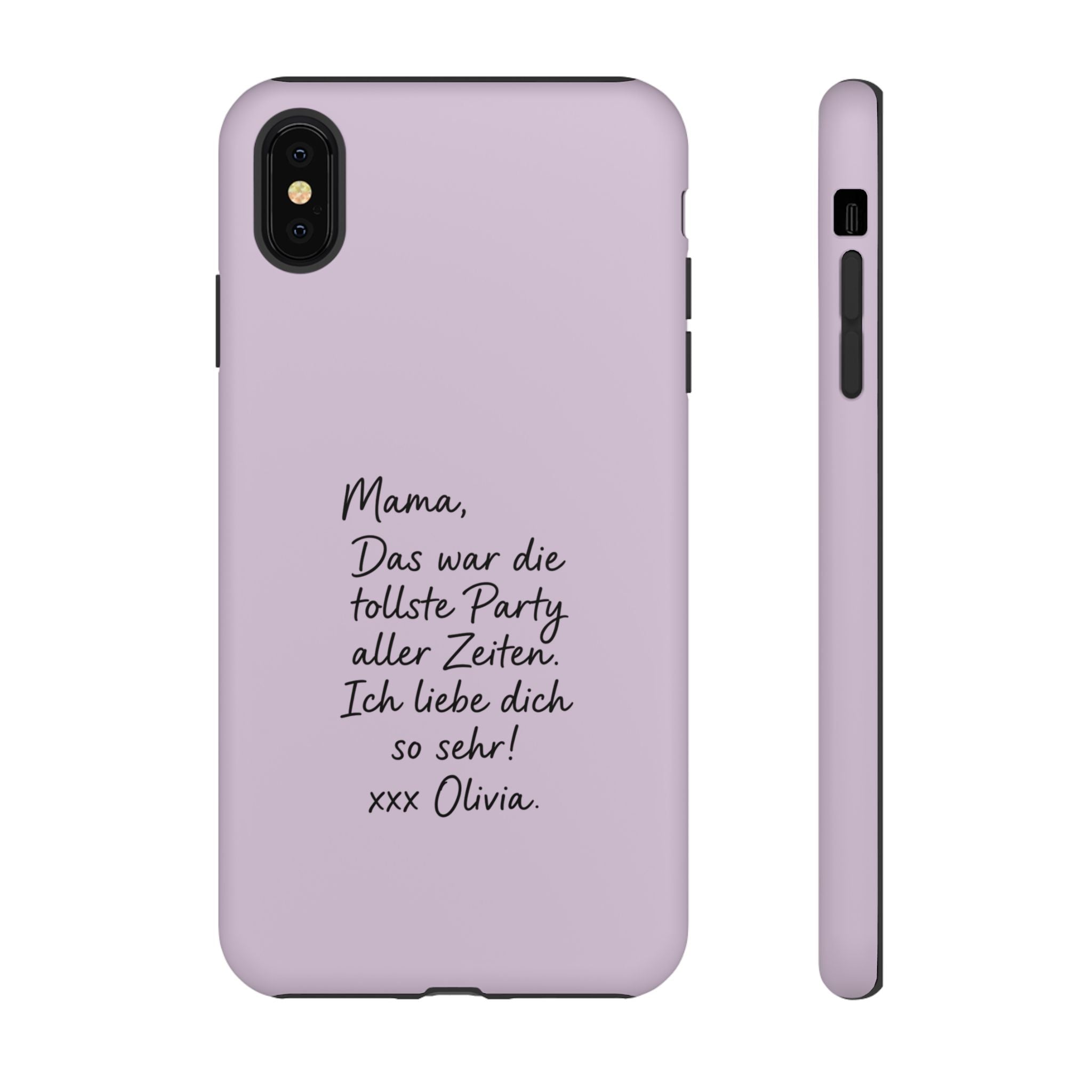 LAVENDER HANDWRITTEN NOTE – Personalisierte Handyhülle mit Dual-Layer-Schutz