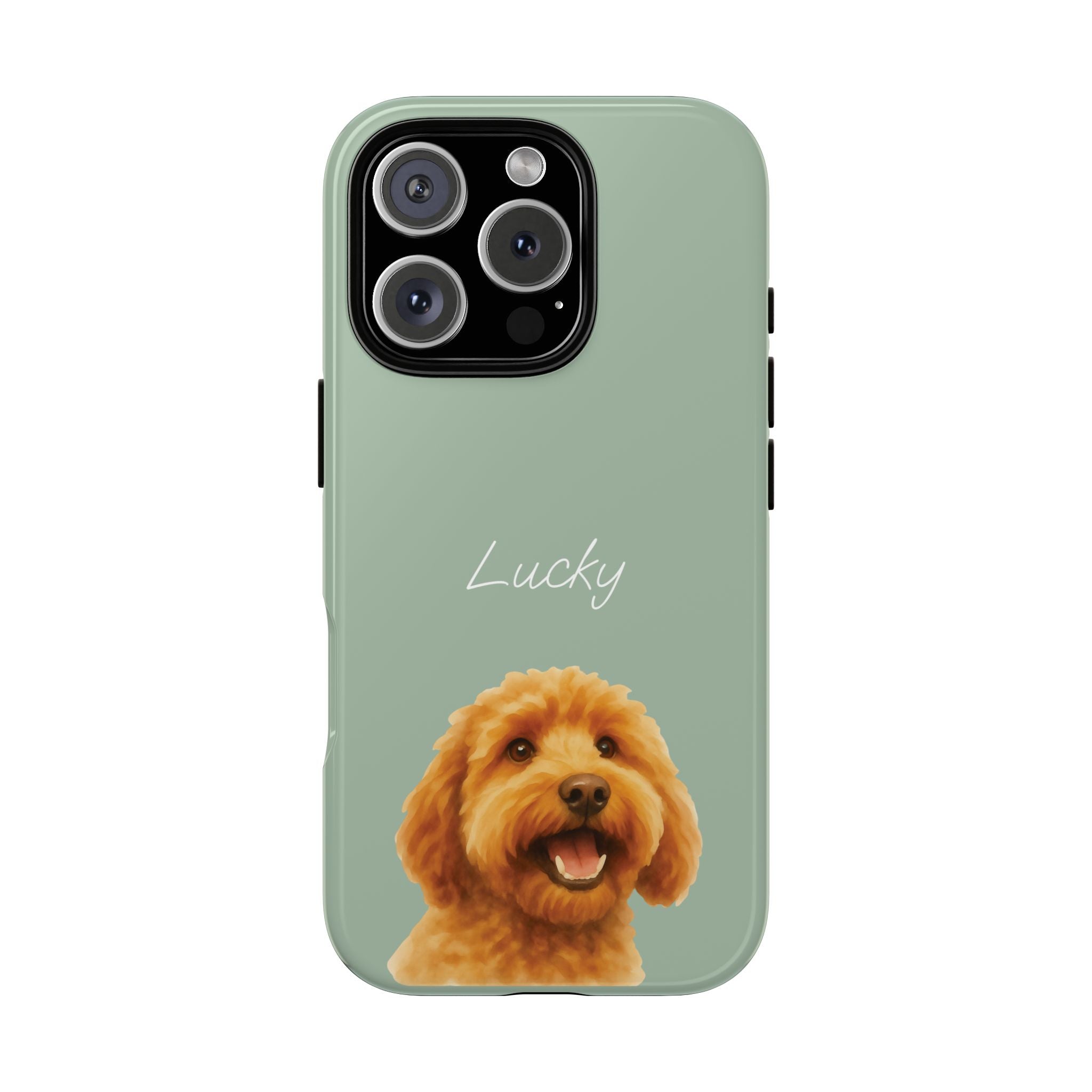 PET AQUARELL SALBEI – Personalisierte Handyhülle mit Dual-Layer-Schutz