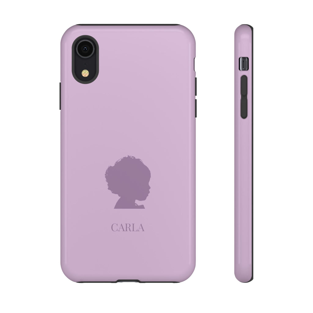SILHOUETTE LAVENDEL – Personalisierte Handyhülle mit Dual-Layer-Schutz