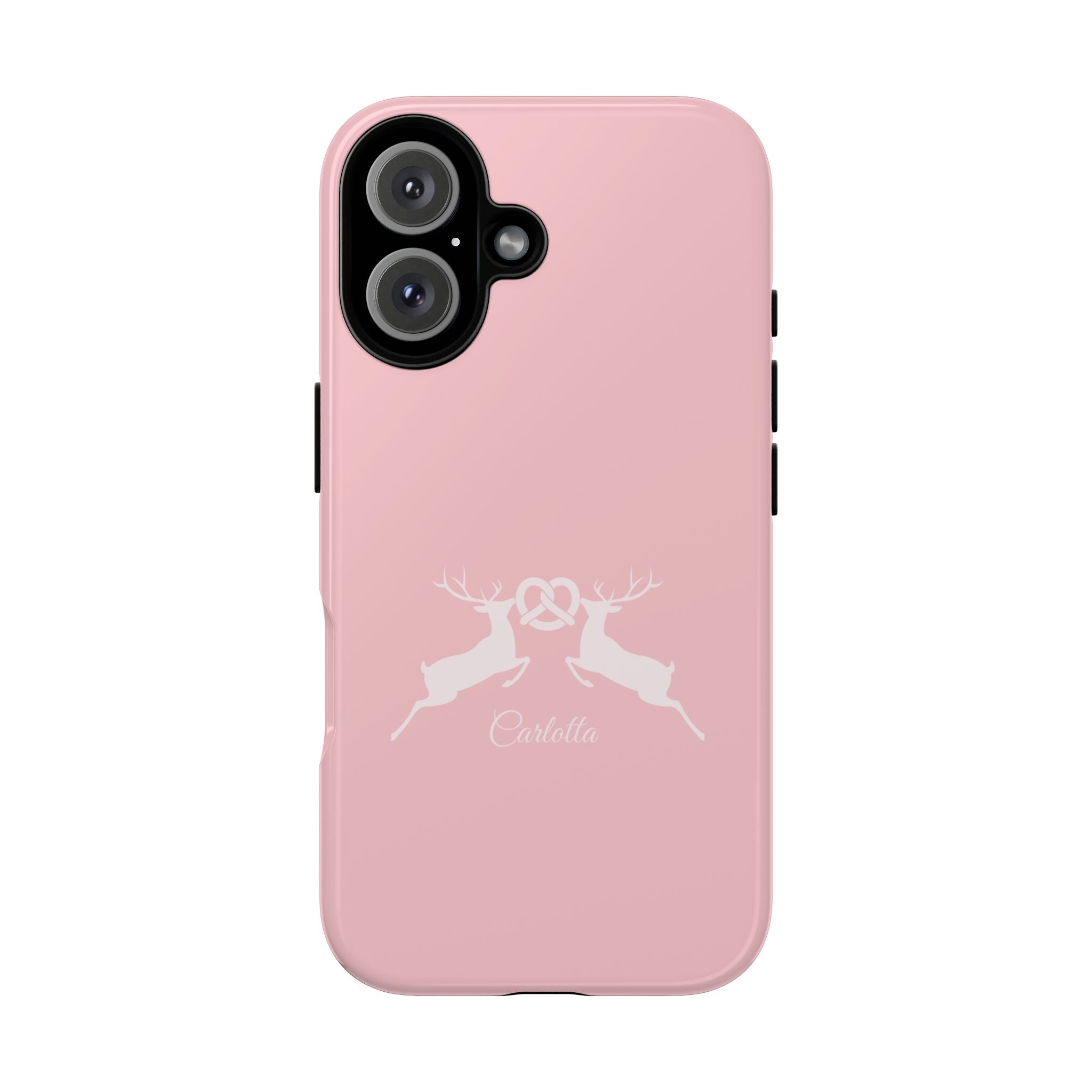 HIRSCH ROSE – Personalisierte Handyhülle mit Dual-Layer-Schutz