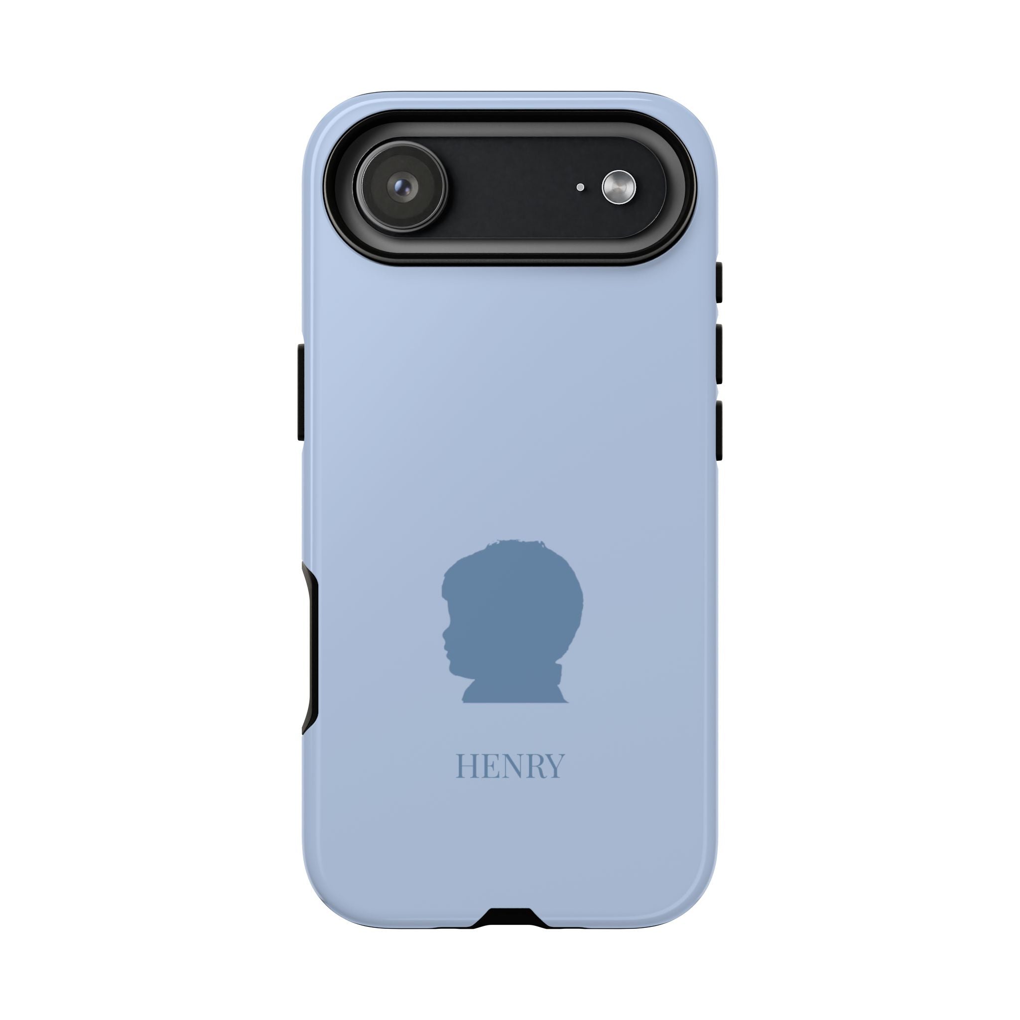 SILHOUETTE BLUE – Personalisierte Handyhülle mit Dual-Layer-Schutz