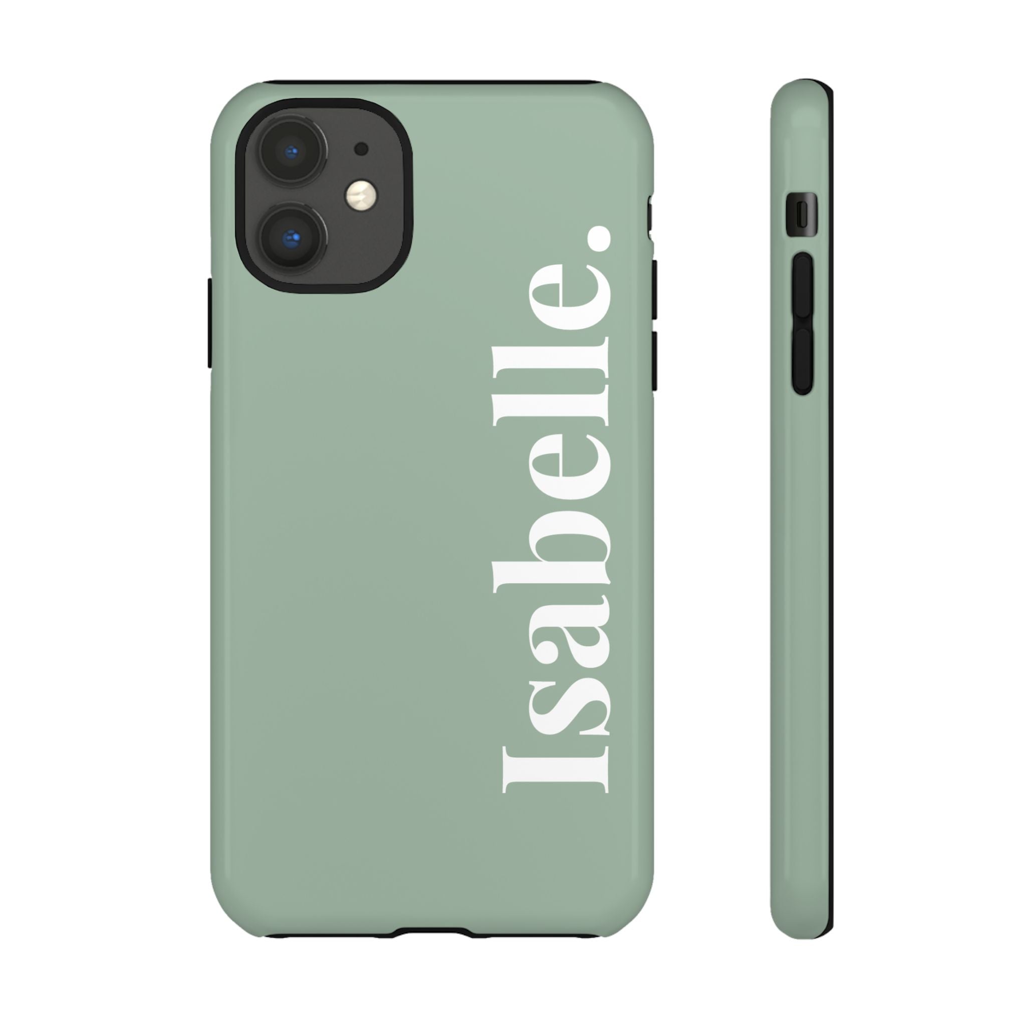 SALBEI BOLD NAME – Personalisierte Handyhülle mit Dual-Layer-Schutz