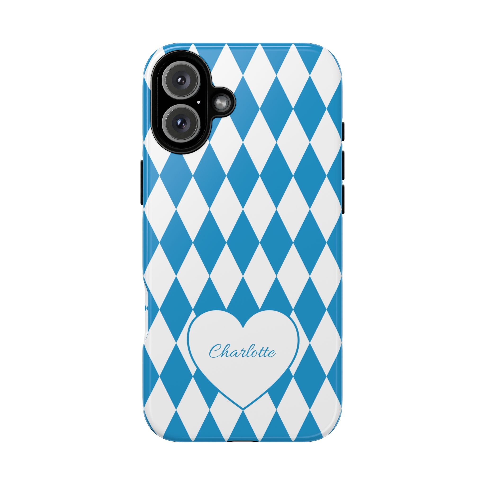 BAYERN BLAU WEISS – Personalisierte Handyhülle mit Dual-Layer-Schutz