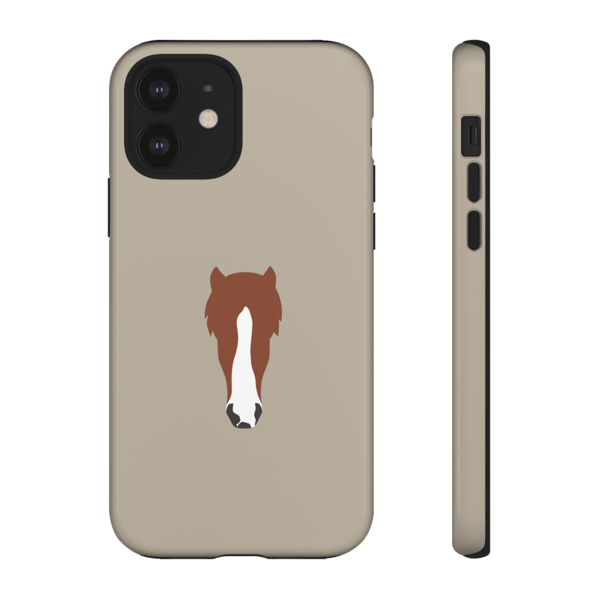 UNIQUE ANIMAL ART EDITION BEIGE – Personalisierte Handyhülle mit Dual-Layer-Schutz