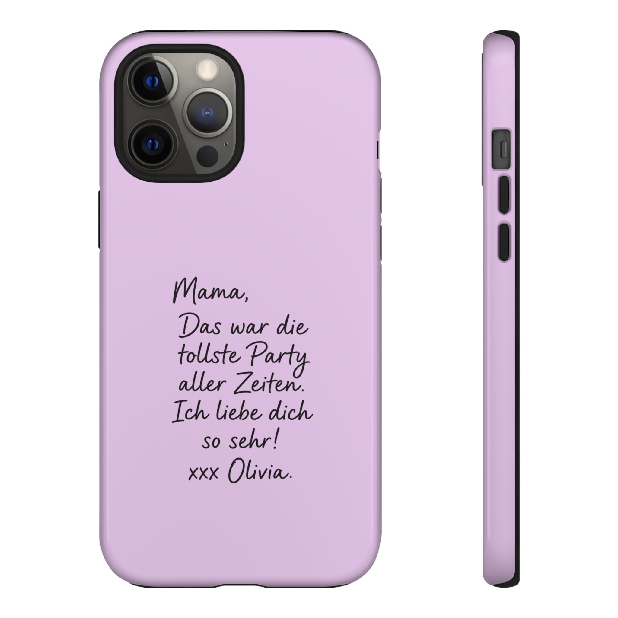 LAVENDEL mit handgeschriebener Notiz – Personalisierte Handyhülle mit Dual-Layer-Schutz