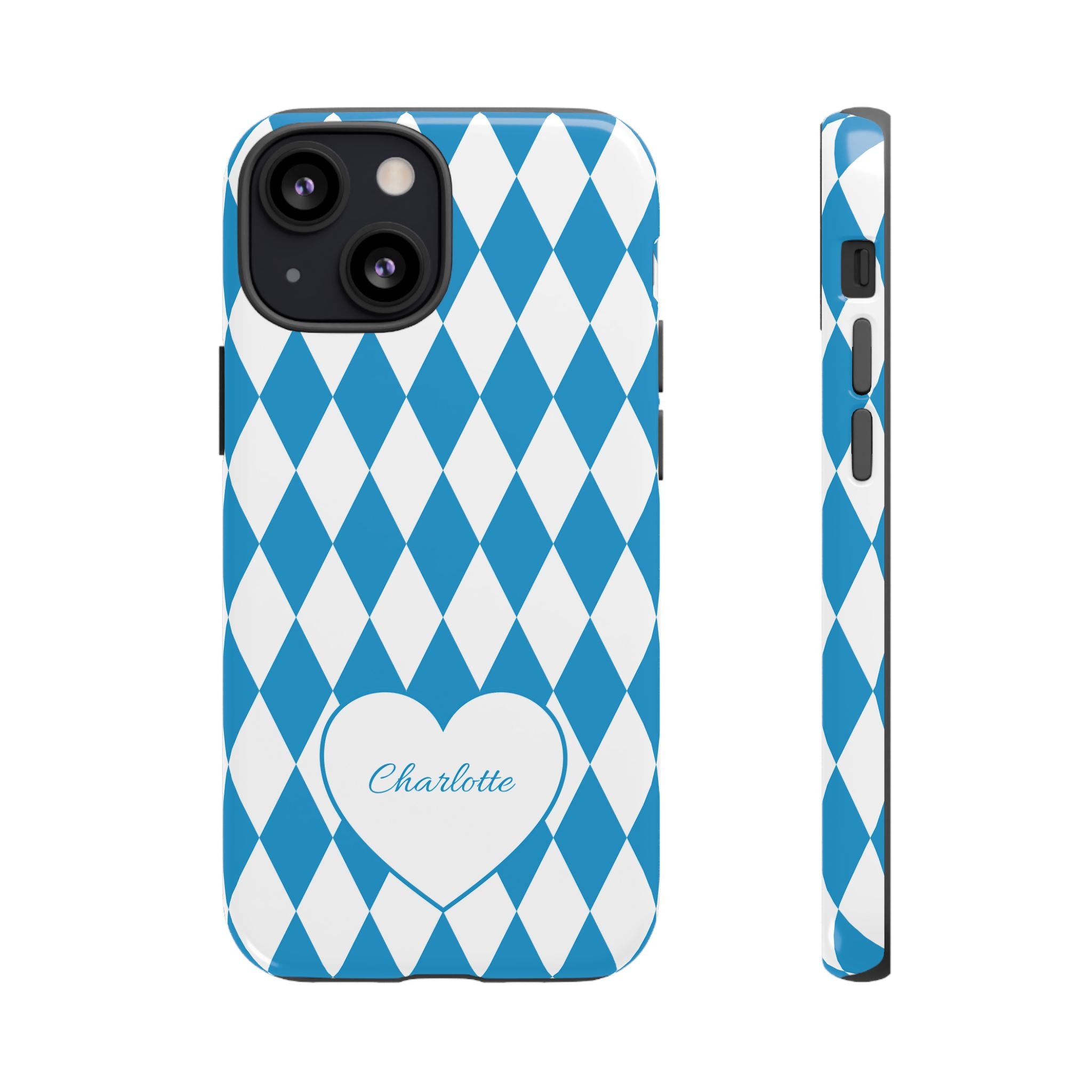 BAYERN BLAU WEISS – Personalisierte Handyhülle mit Dual-Layer-Schutz