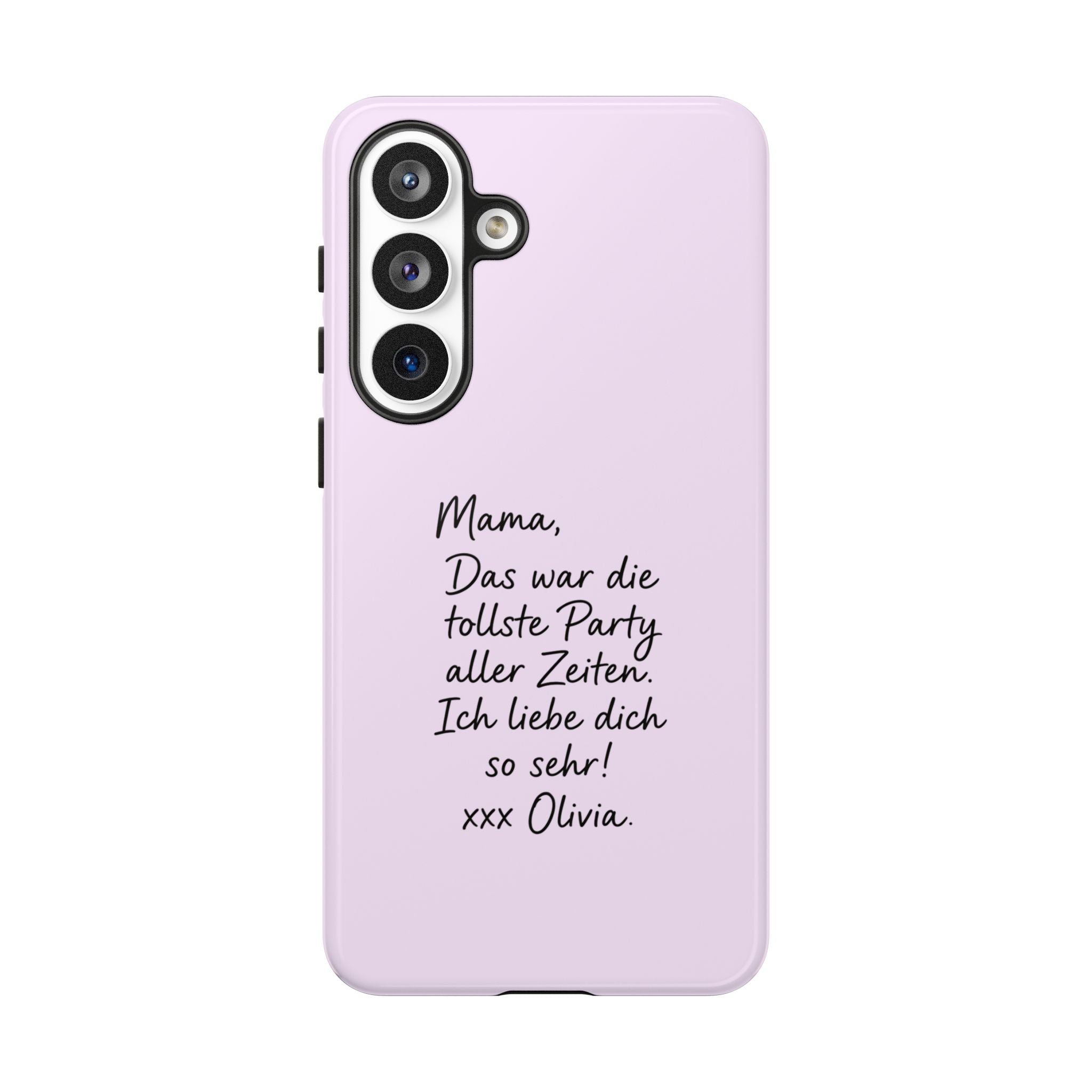 LAVENDEL mit handgeschriebener Notiz – Personalisierte Handyhülle mit Dual-Layer-Schutz