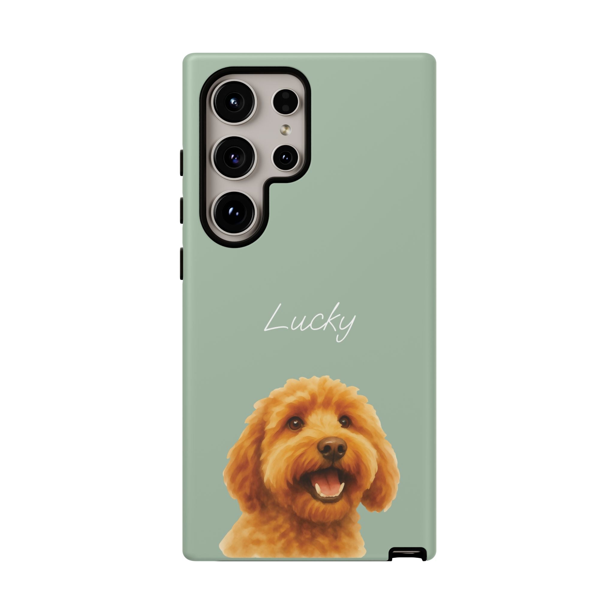 PET AQUARELL SALBEI – Personalisierte Handyhülle mit Dual-Layer-Schutz