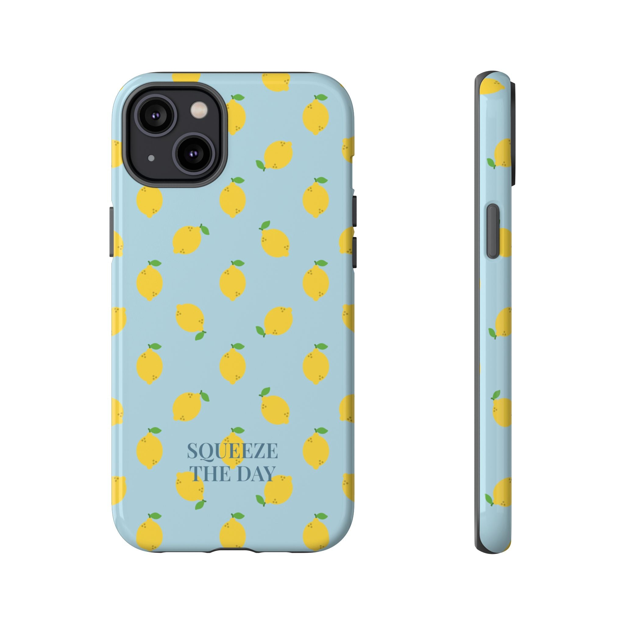 LEMONS BLUE SKY – Personalisierte Handyhülle mit Dual-Layer-Schutz