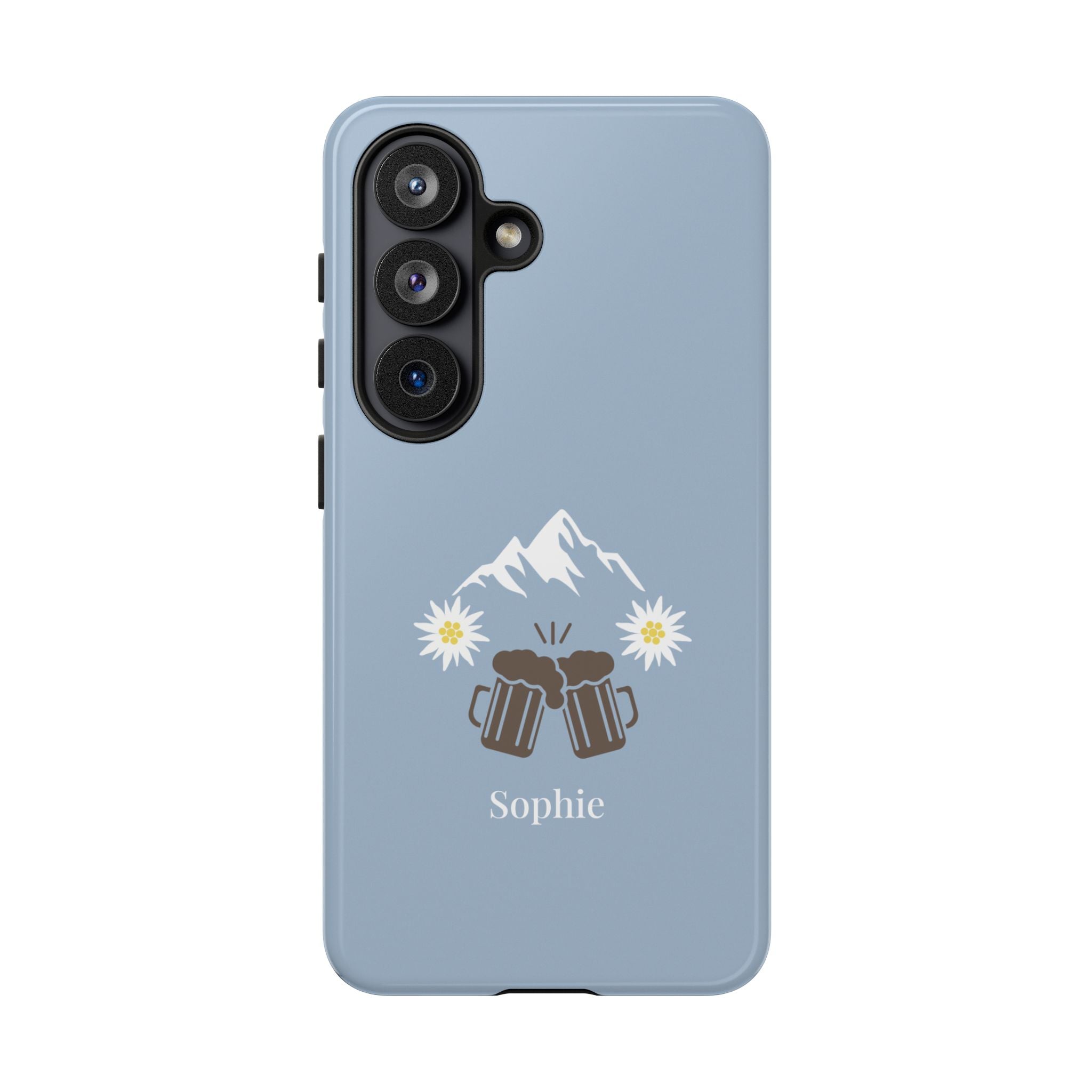 O'ZAPFT PASTELLBLAU – Personalisierte Handyhülle mit Dual-Layer-Schutz