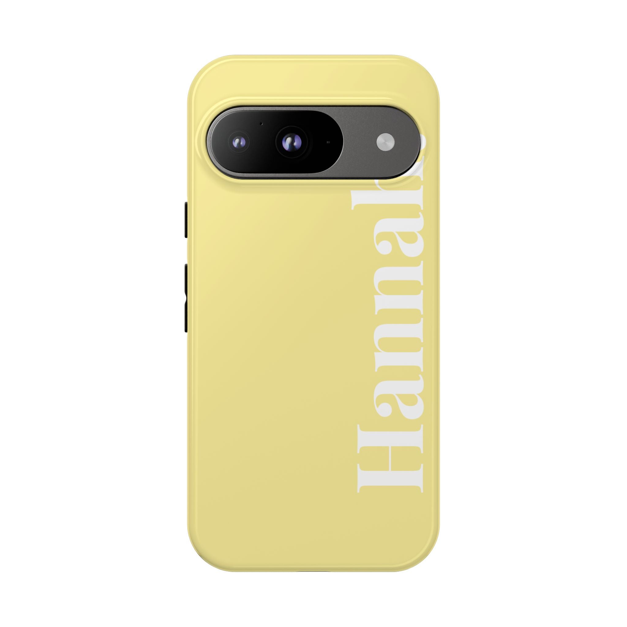 CITRUS YELLOW BOLD NAME – Personalisierte Handyhülle mit Dual-Layer-Schutz