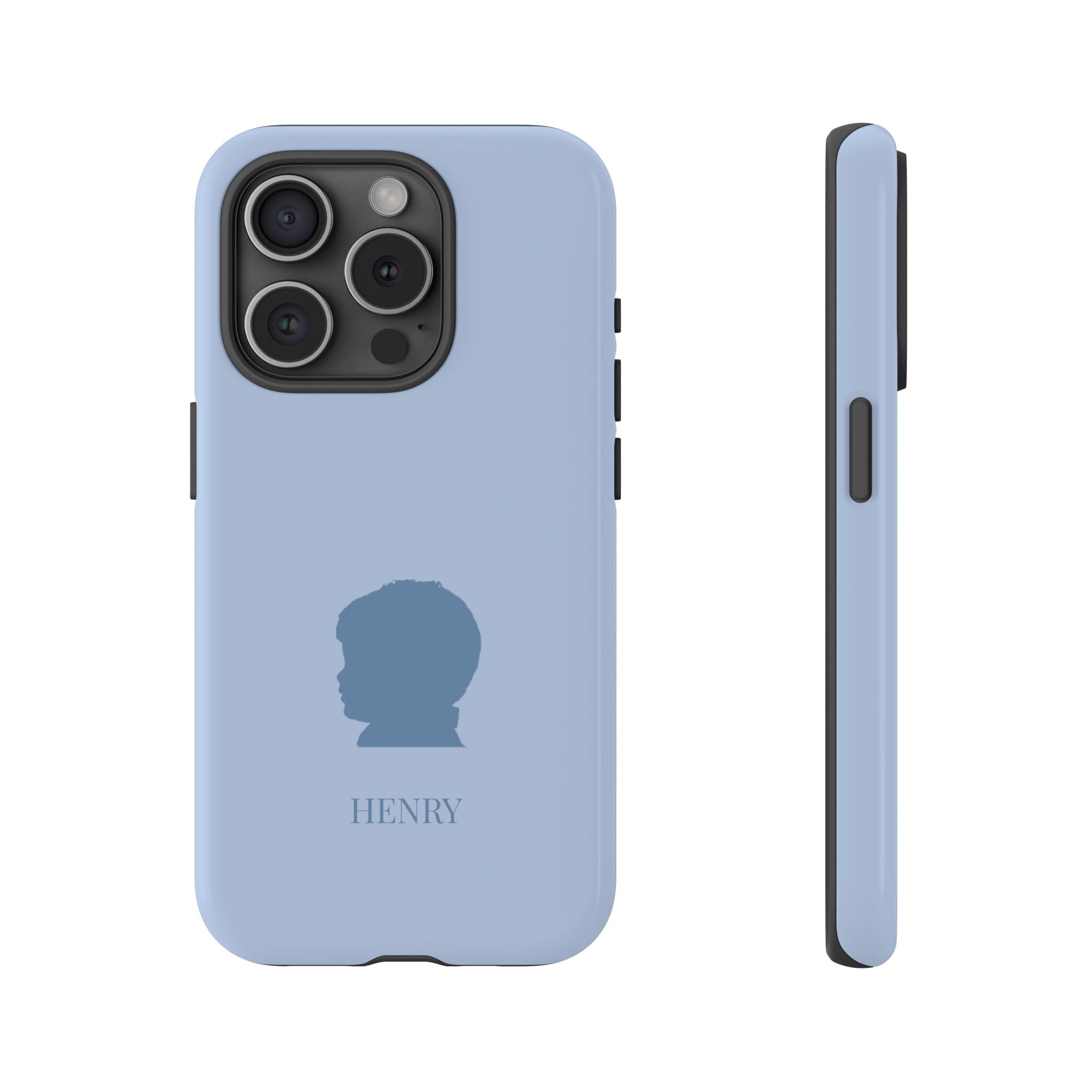 SILHOUETTE BLUE – Personalisierte Handyhülle mit Dual-Layer-Schutz