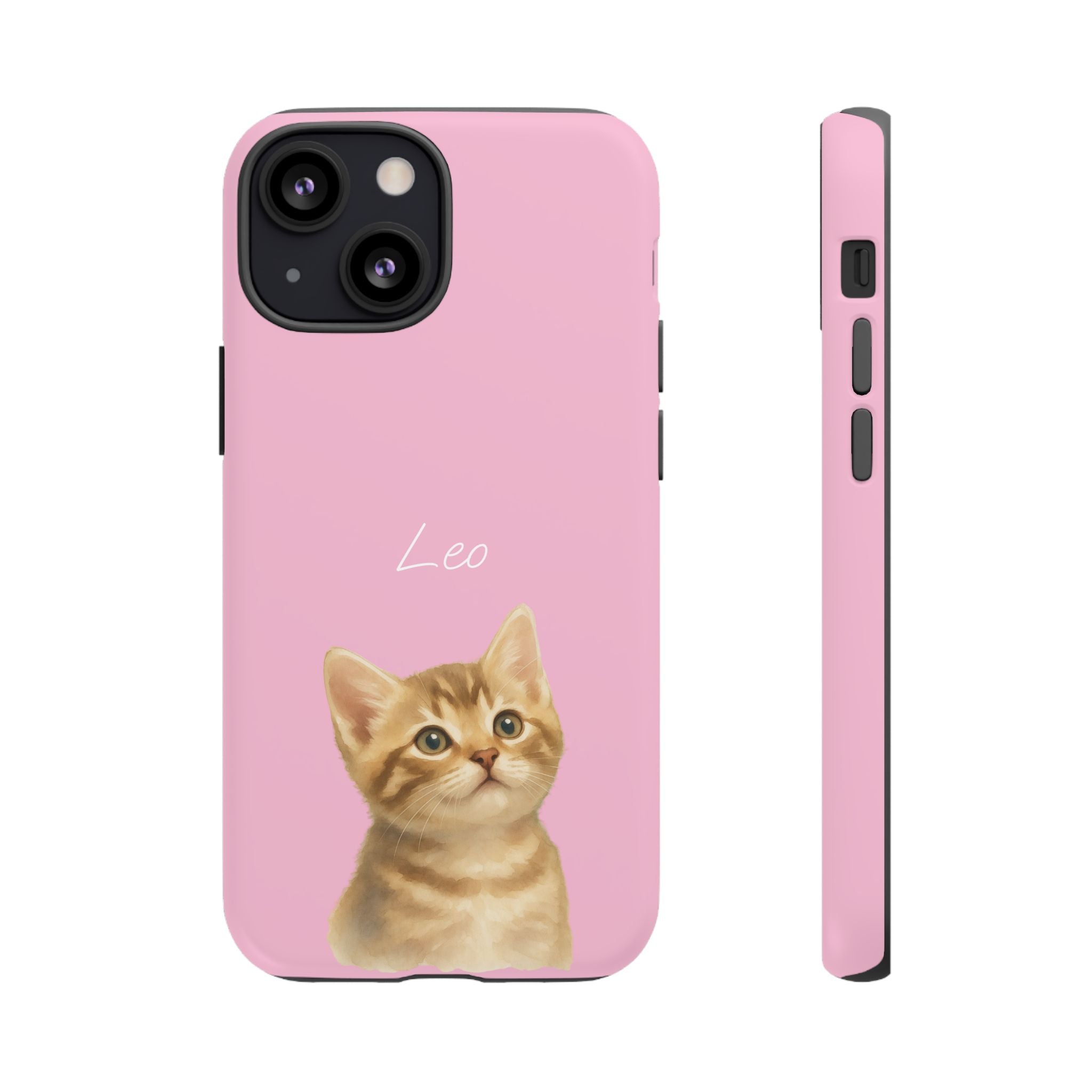 PET AQUARELL PINK – Personalisierte Handyhülle mit Dual-Layer-Schutz