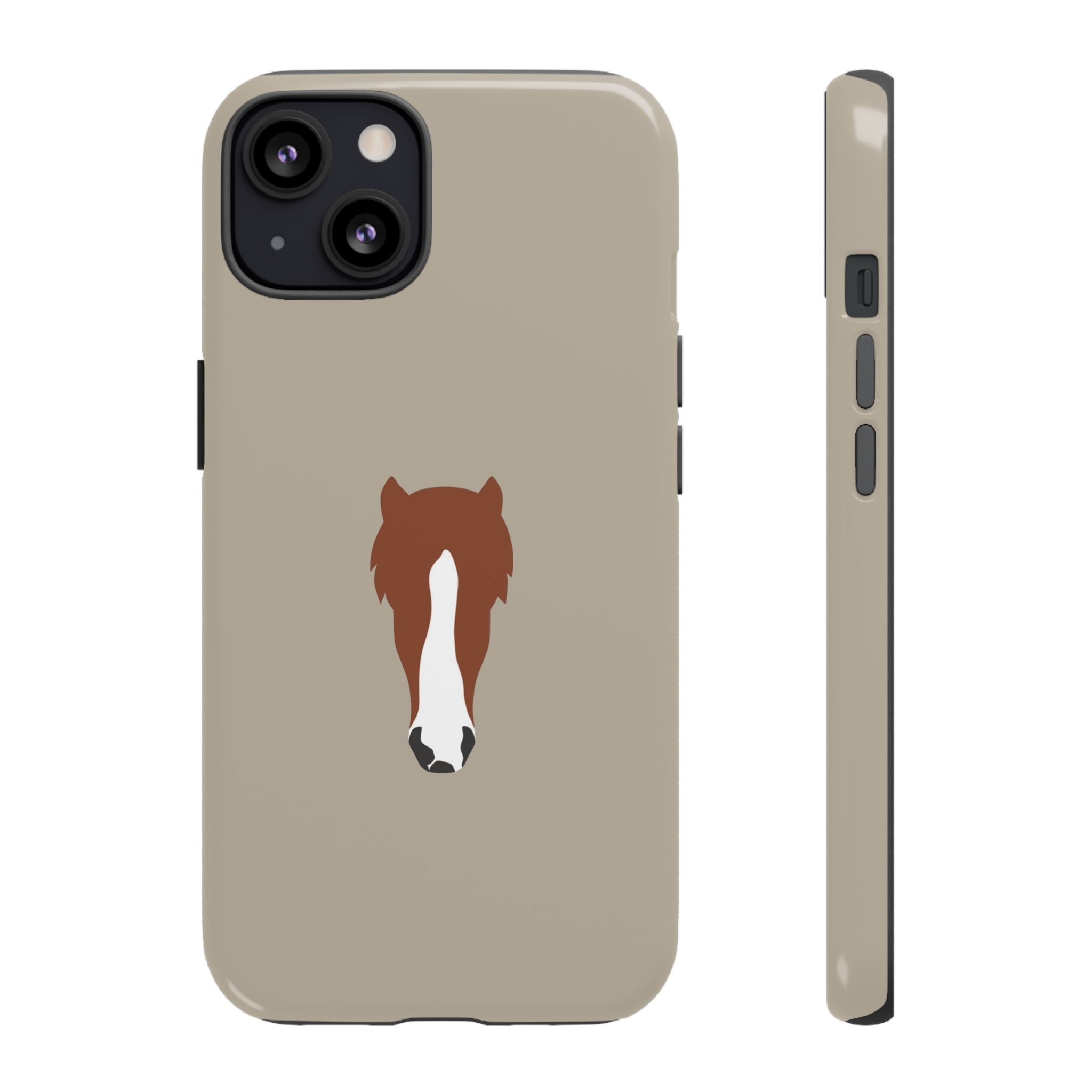 UNIQUE ANIMAL ART EDITION BEIGE – Personalisierte Handyhülle mit Dual-Layer-Schutz