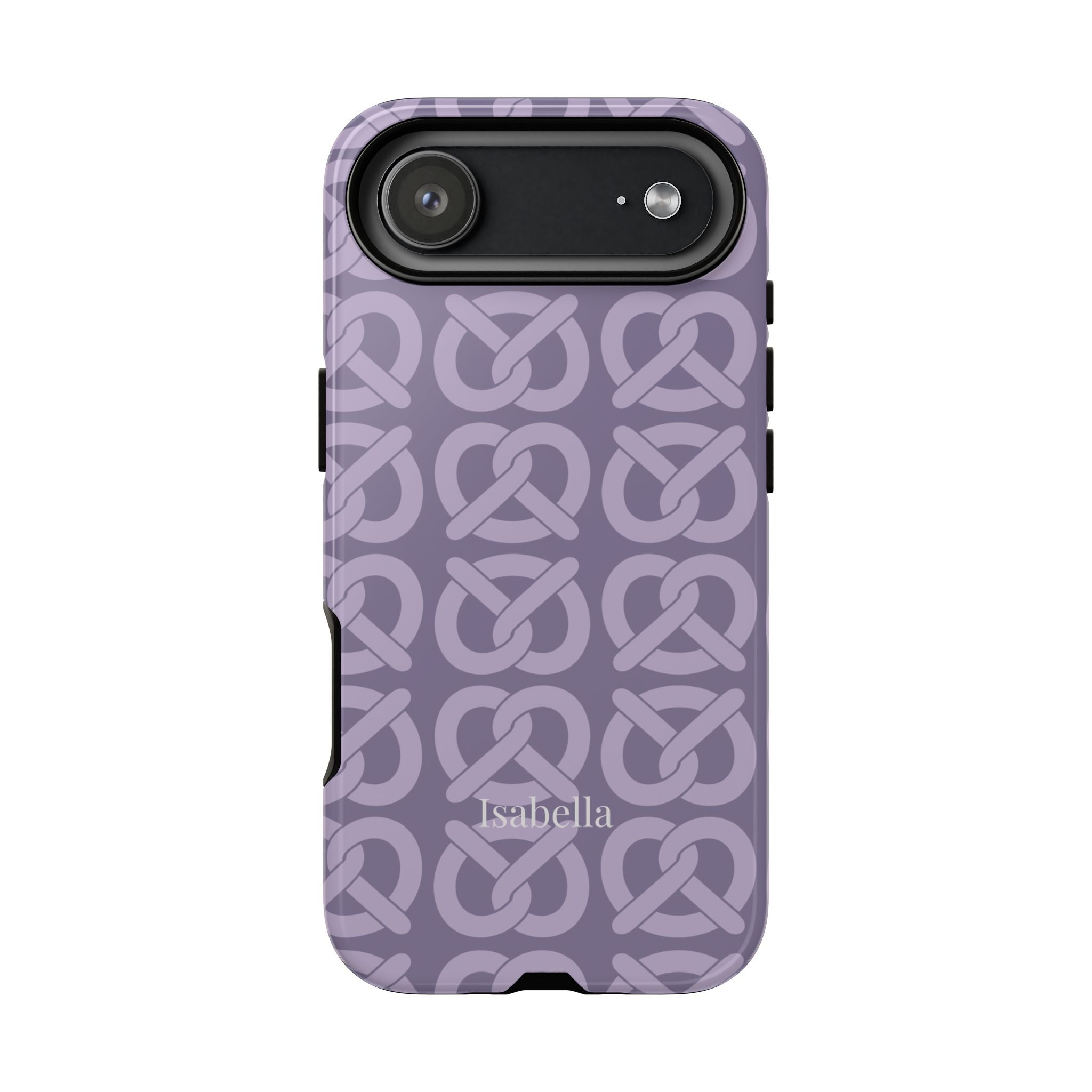 BREZN MONOGRAMM LAVENDEL – Personalisierte Handyhülle mit Dual-Layer-Schutz