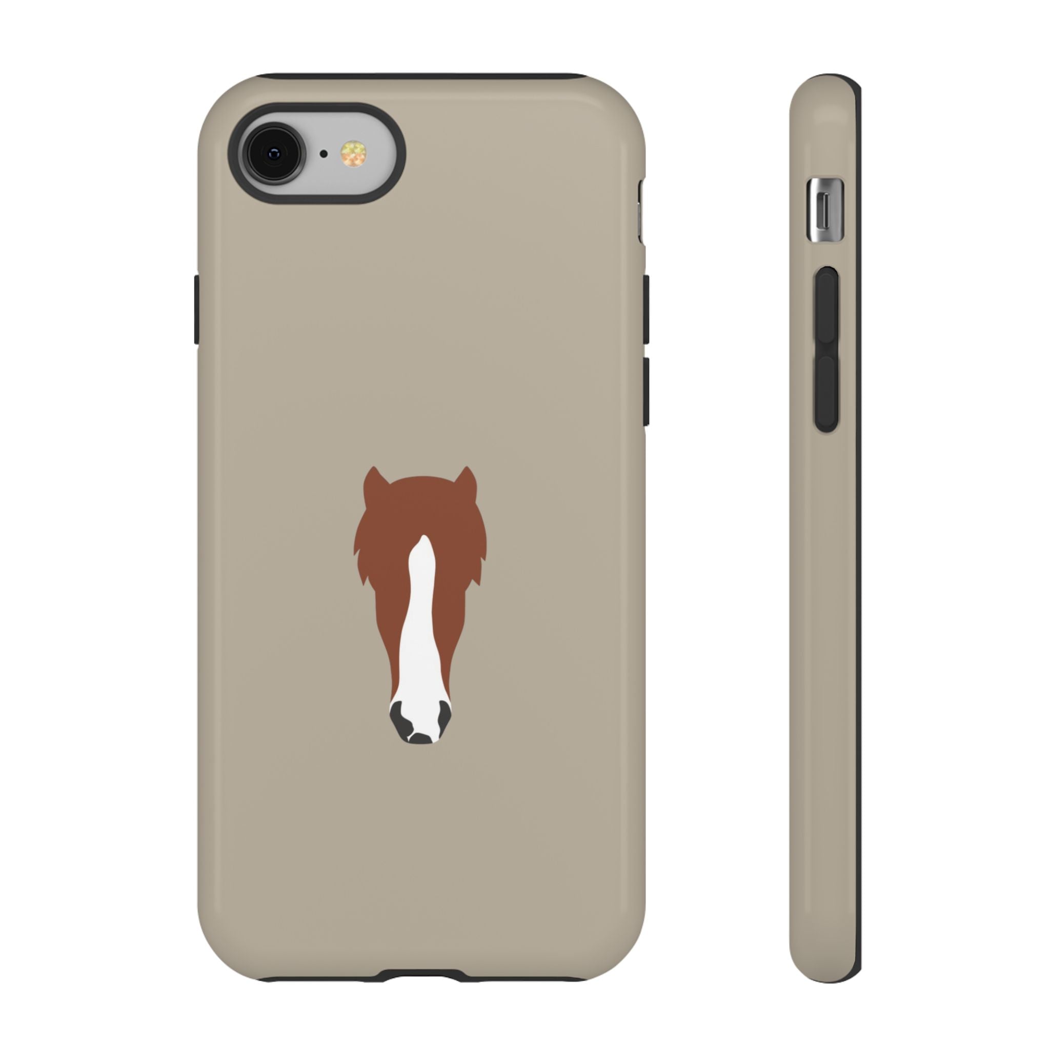 UNIQUE ANIMAL ART EDITION BEIGE – Personalisierte Handyhülle mit Dual-Layer-Schutz