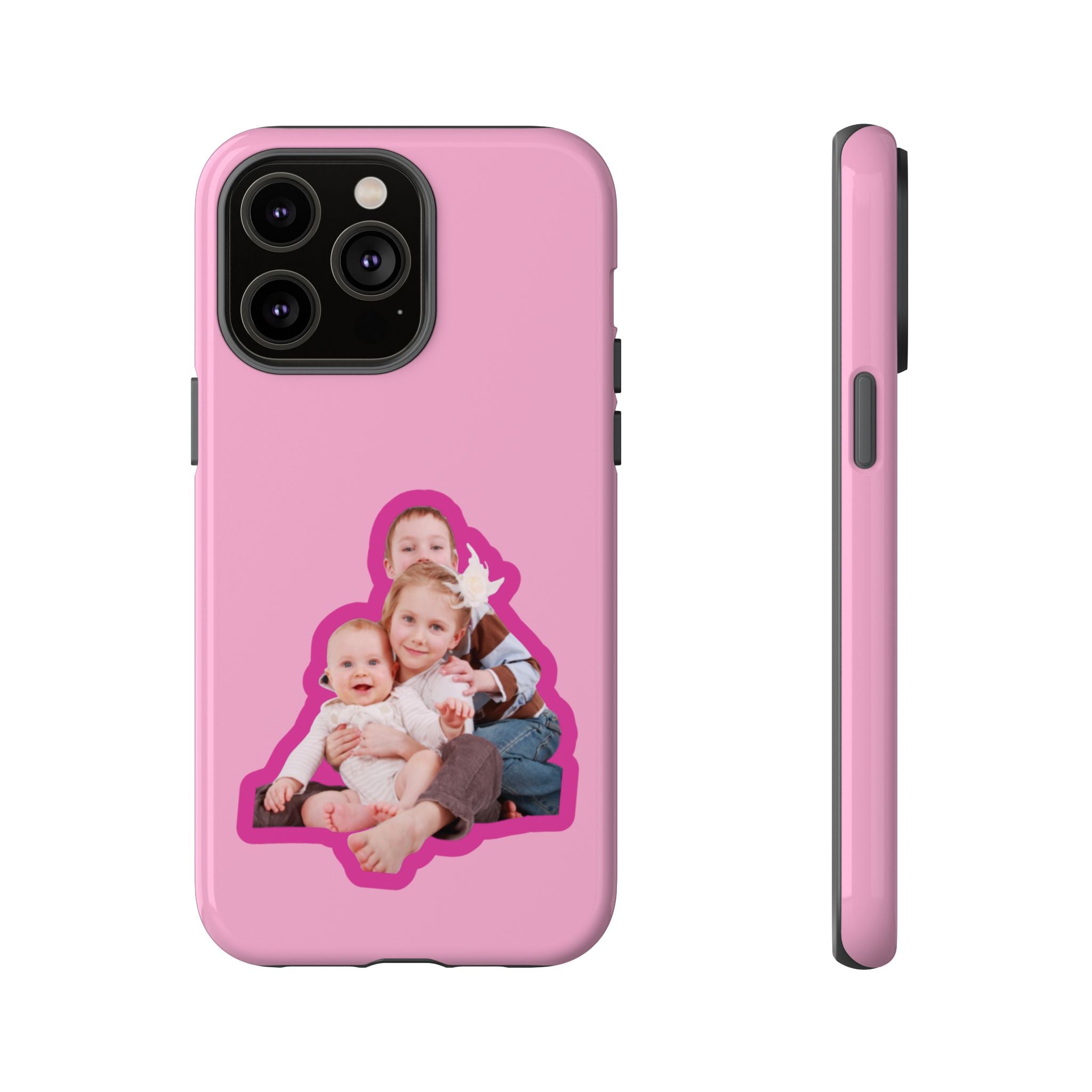 PINK CARTOON – Personalisierte Foto Handyhülle mit Dual-Layer-Schutz