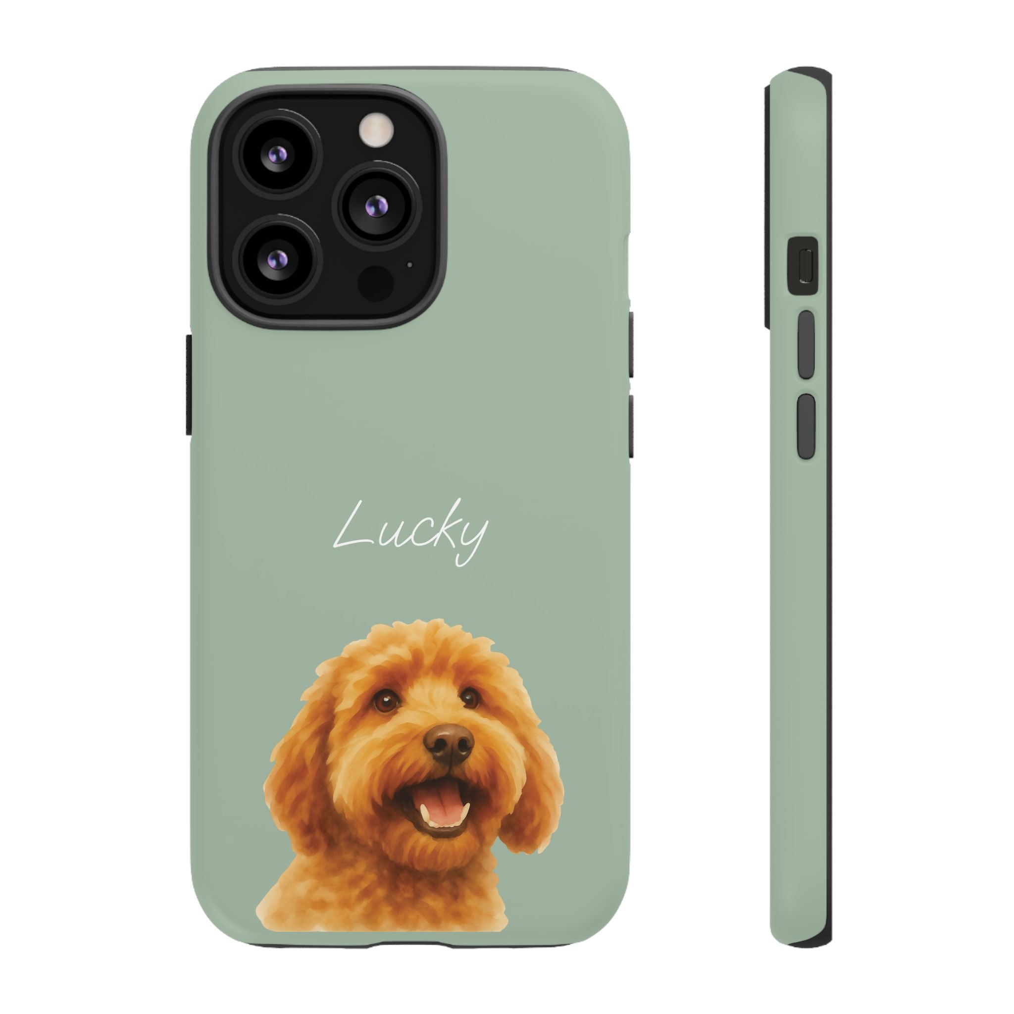 PET AQUARELL SALBEI – Personalisierte Handyhülle mit Dual-Layer-Schutz