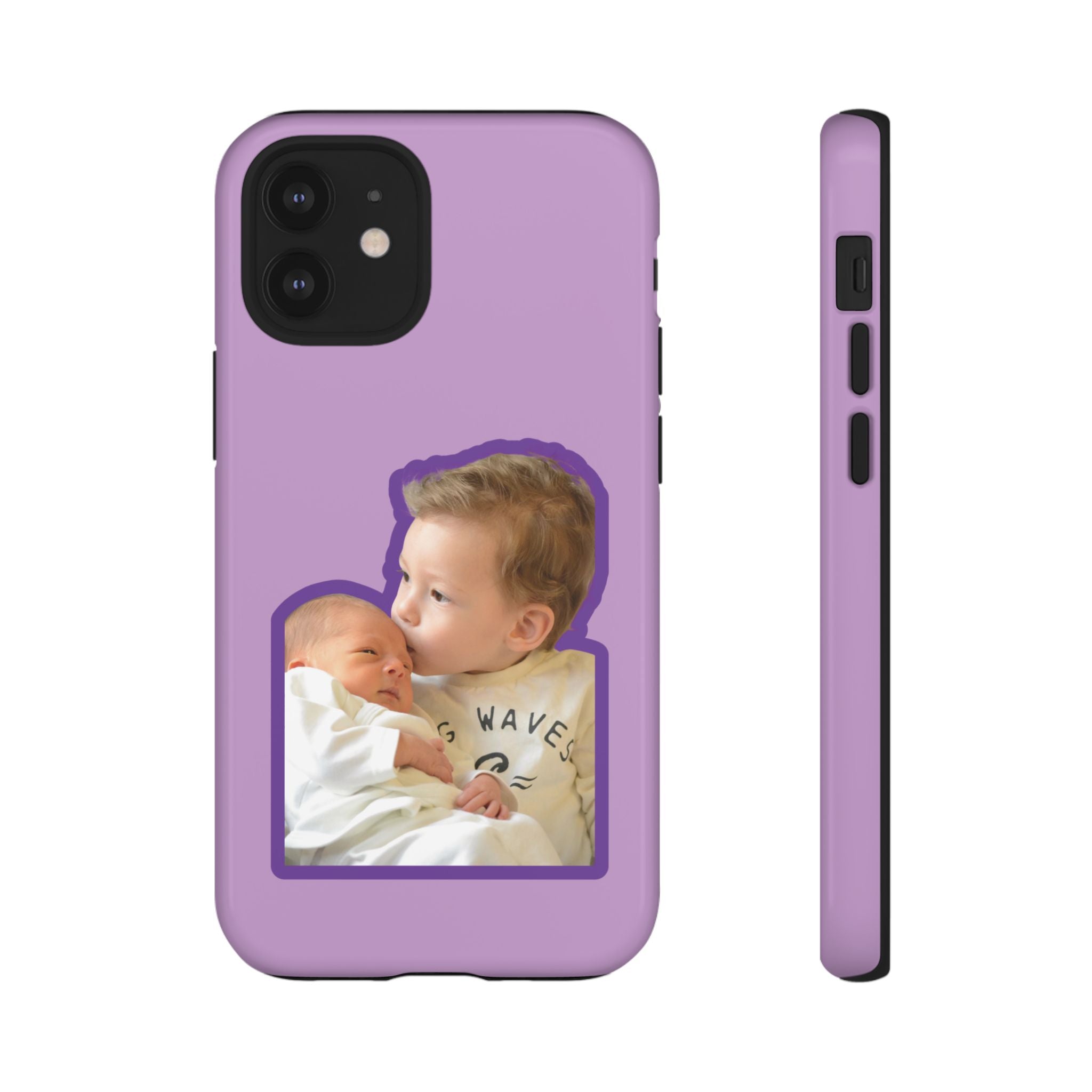 PURPLE CARTOON – Personalisierte Foto Handyhülle mit Dual-Layer-Schutz