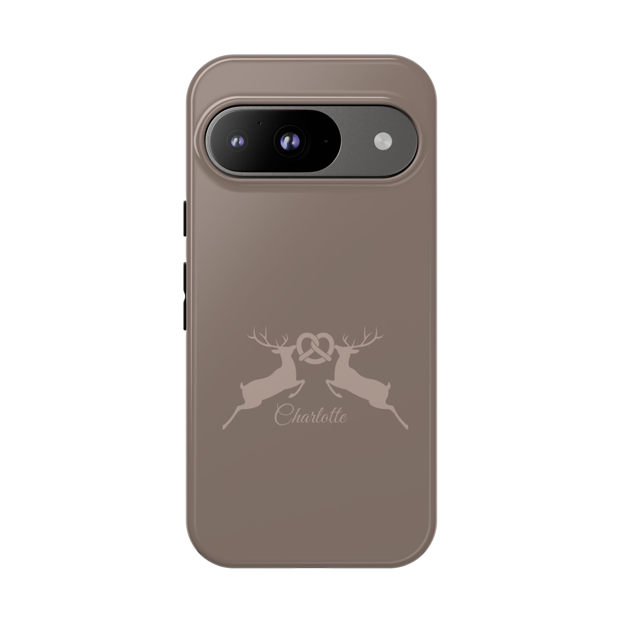 HIRSCH MOCCA – Personalisierte Handyhülle mit Dual-Layer-Schutz