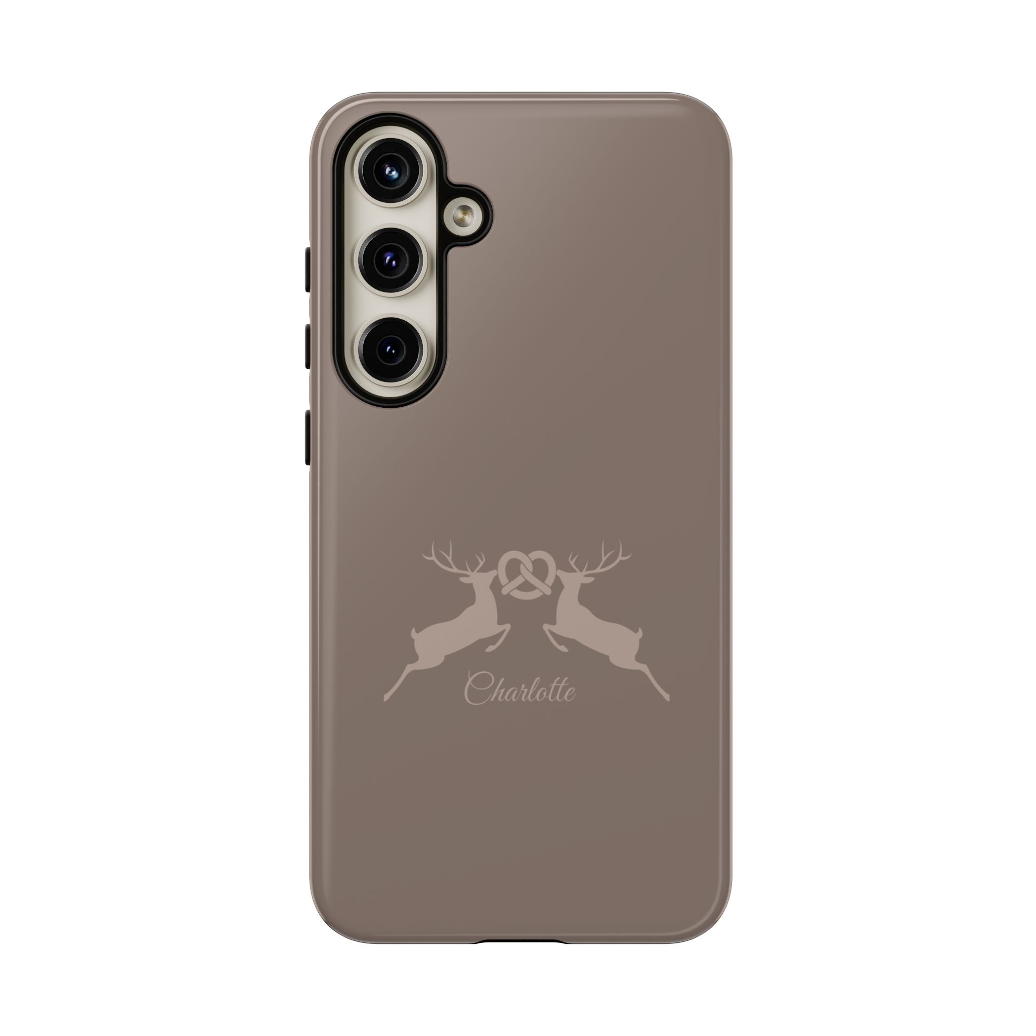 HIRSCH MOCCA – Personalisierte Handyhülle mit Dual-Layer-Schutz