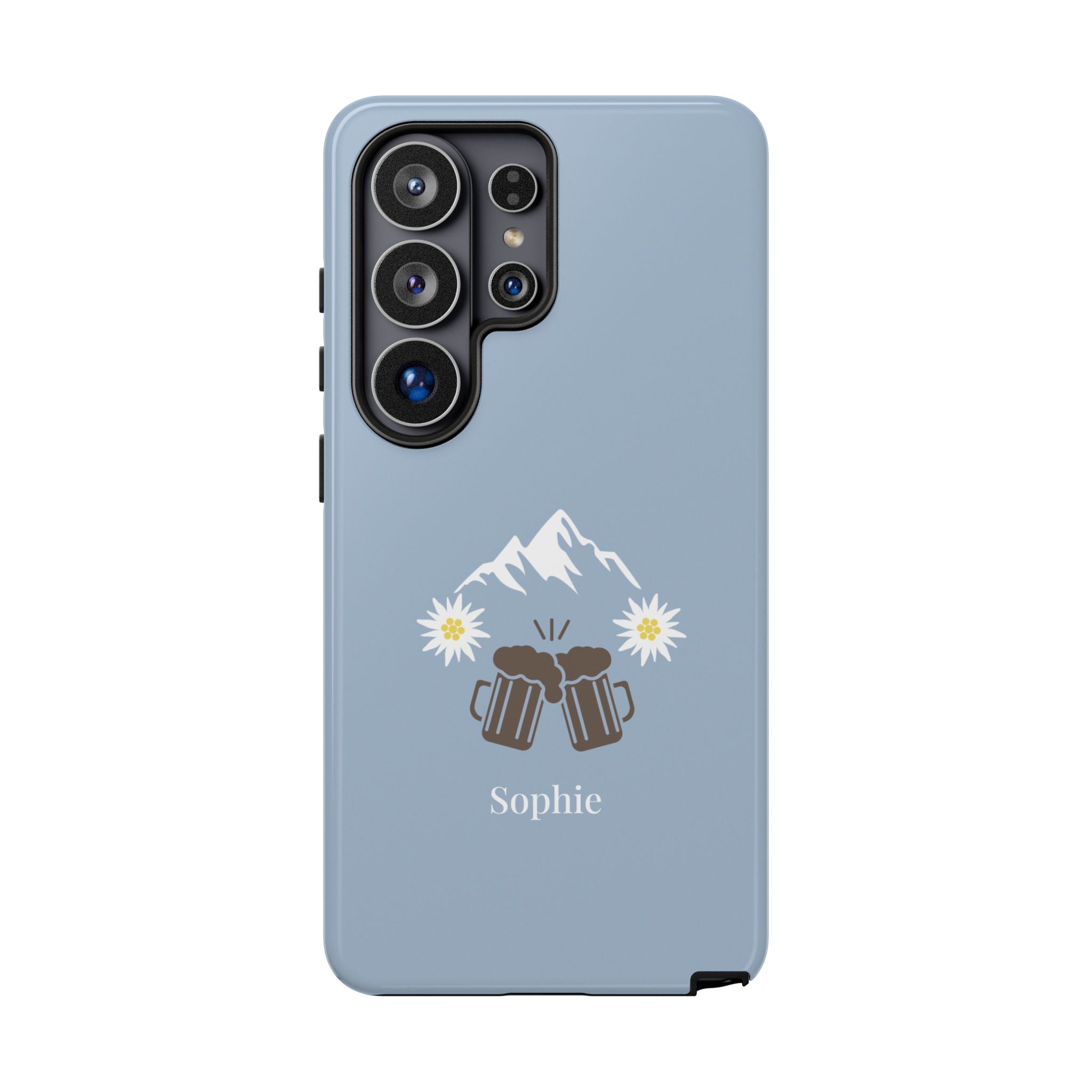 O'ZAPFT PASTELLBLAU – Personalisierte Handyhülle mit Dual-Layer-Schutz