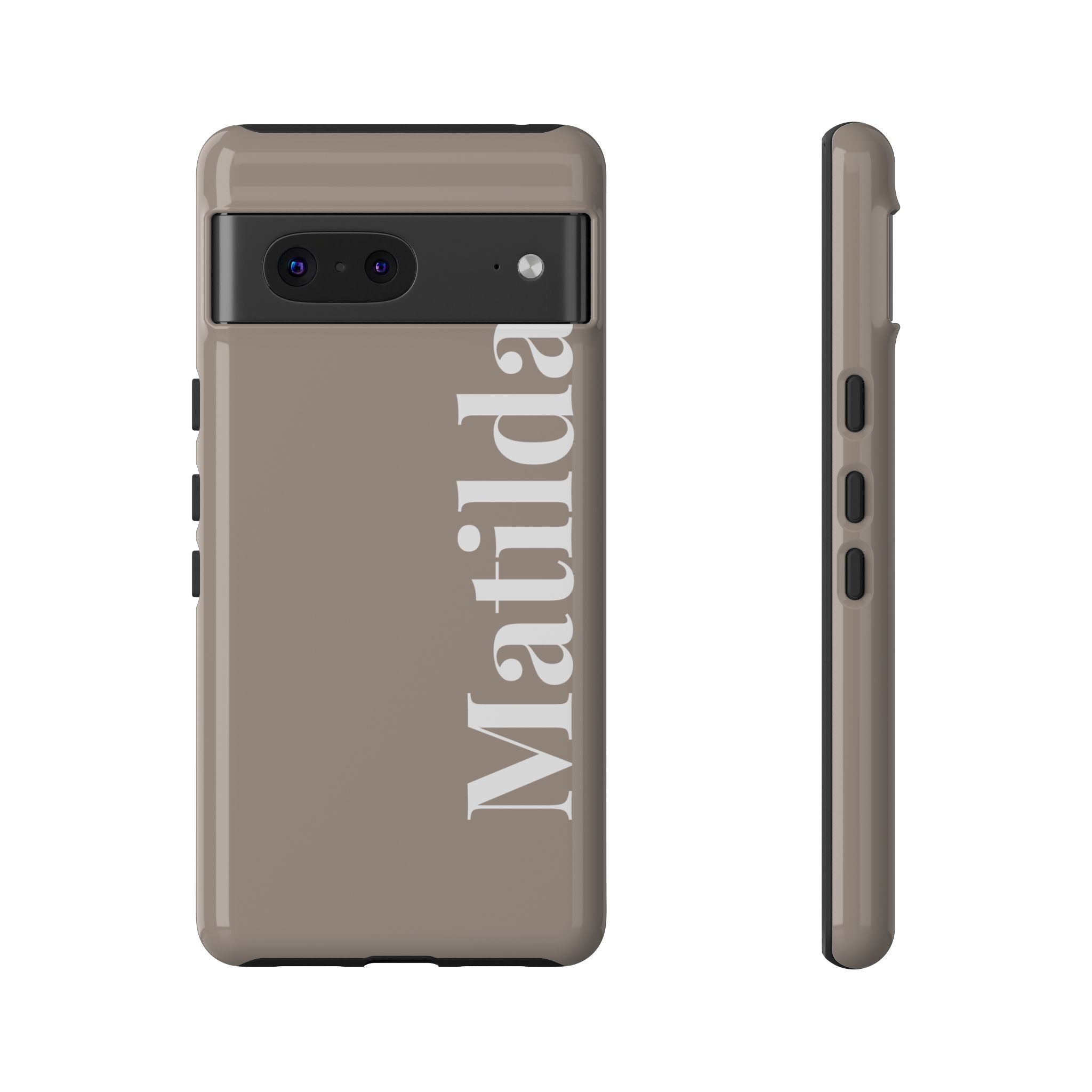 MOCCA BOLD NAME – Personalisierte Handyhülle mit Dual-Layer-Schutz