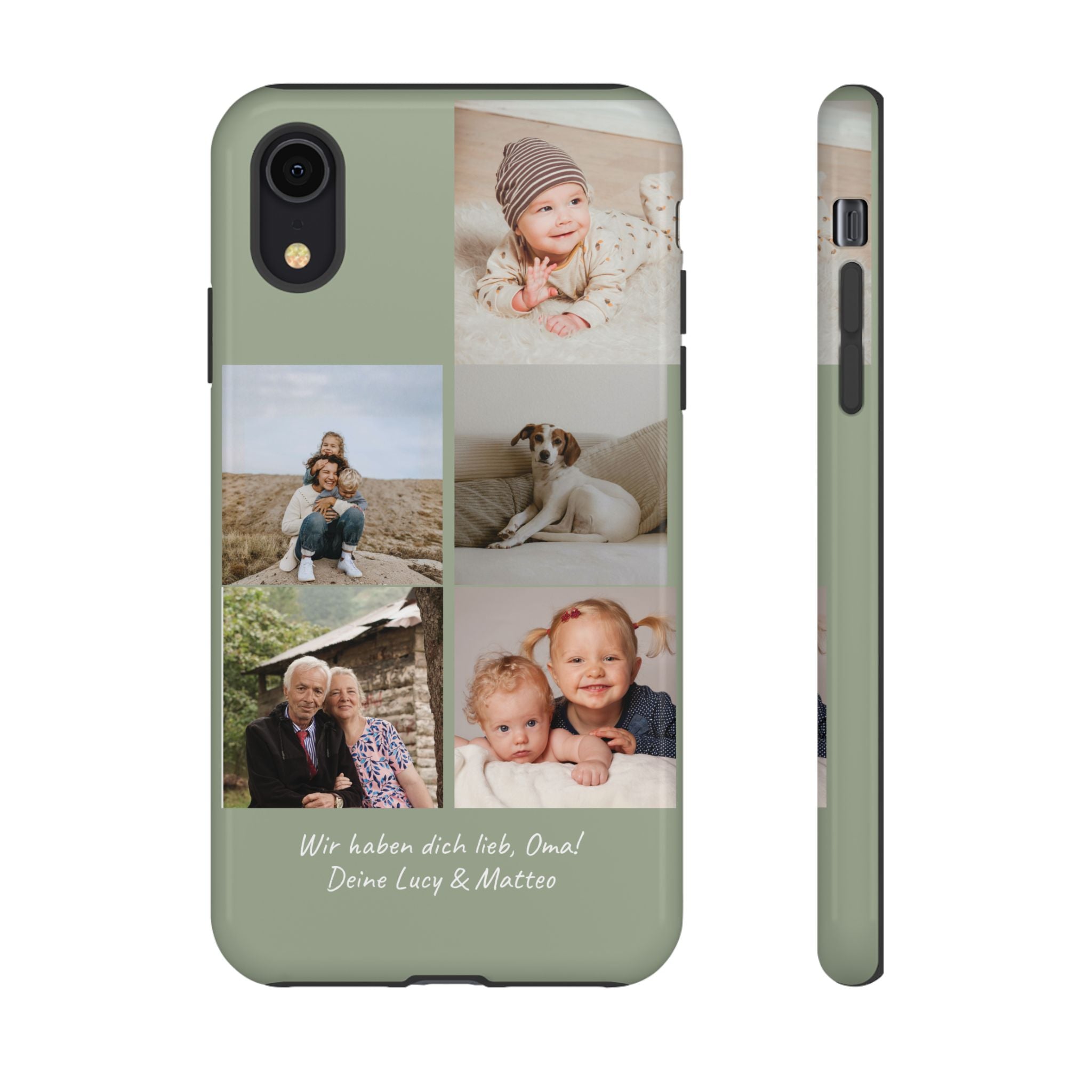 SALBEI PHOTO COLLAGE – Personalisierte Foto Handyhülle mit Dual-Layer-Schutz