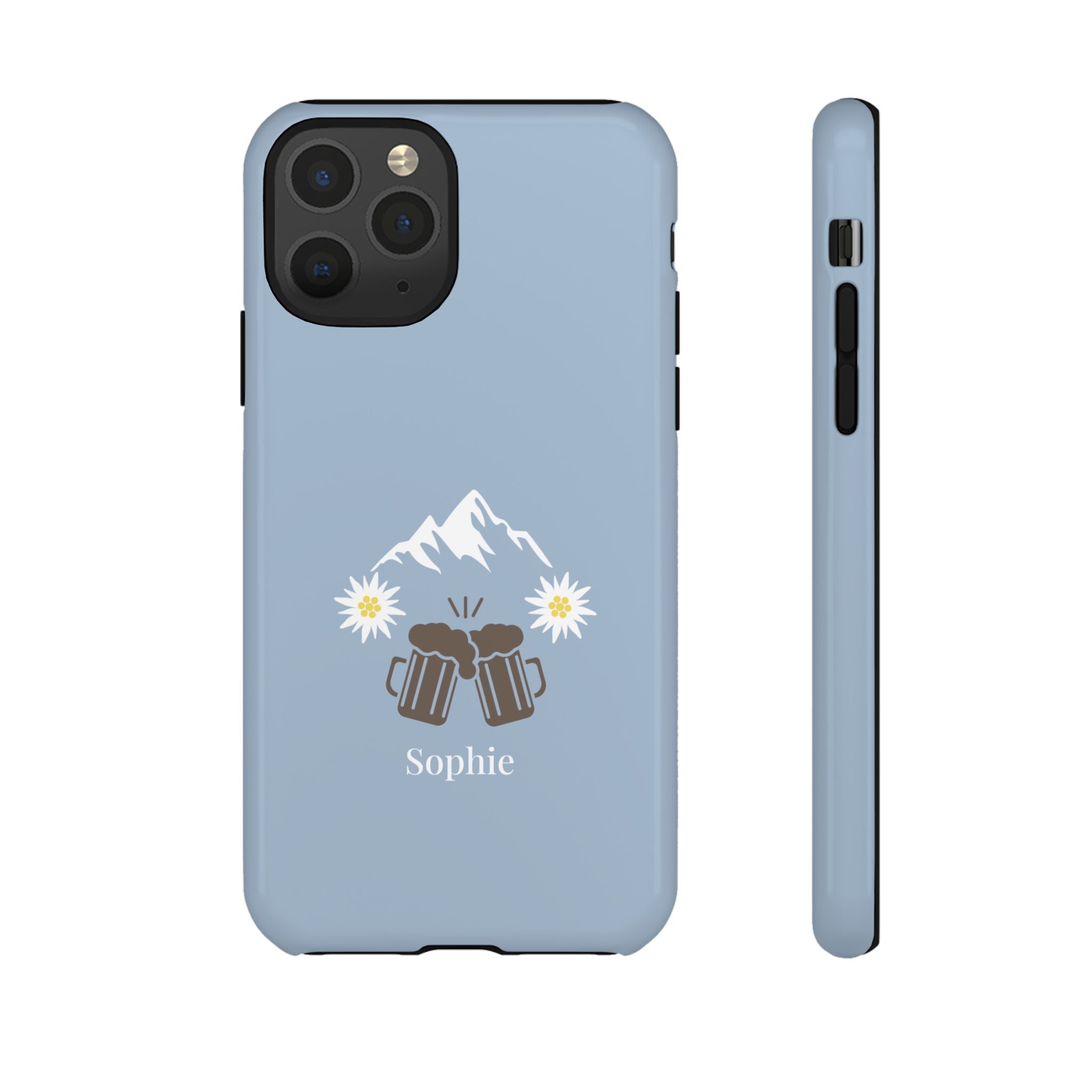 O'ZAPFT PASTELLBLAU – Personalisierte Handyhülle mit Dual-Layer-Schutz