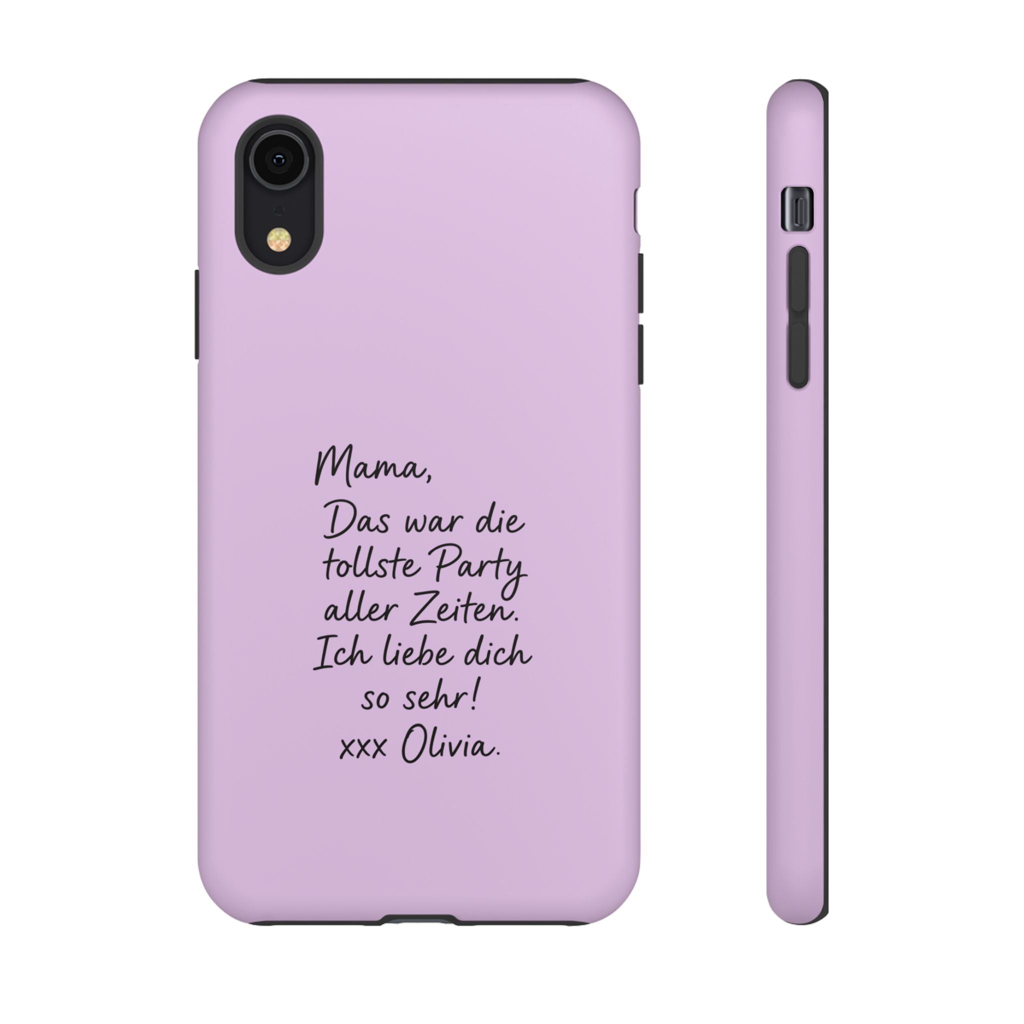 LAVENDEL mit handgeschriebener Notiz – Personalisierte Handyhülle mit Dual-Layer-Schutz