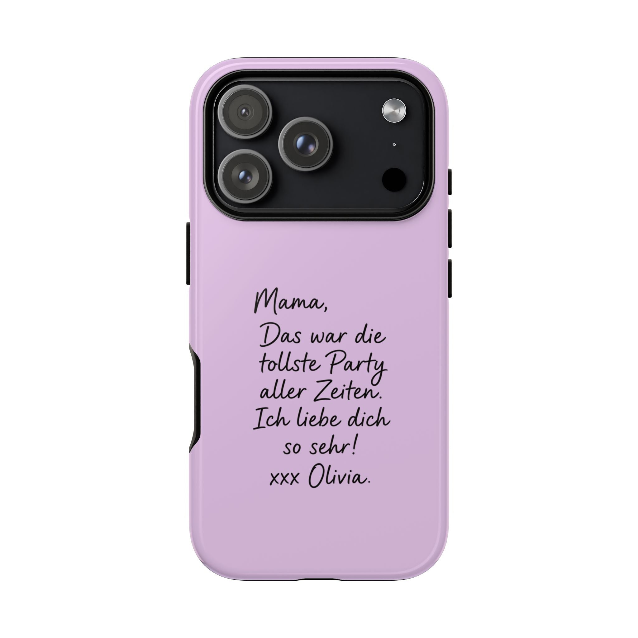 LAVENDEL mit handgeschriebener Notiz – Personalisierte Handyhülle mit Dual-Layer-Schutz