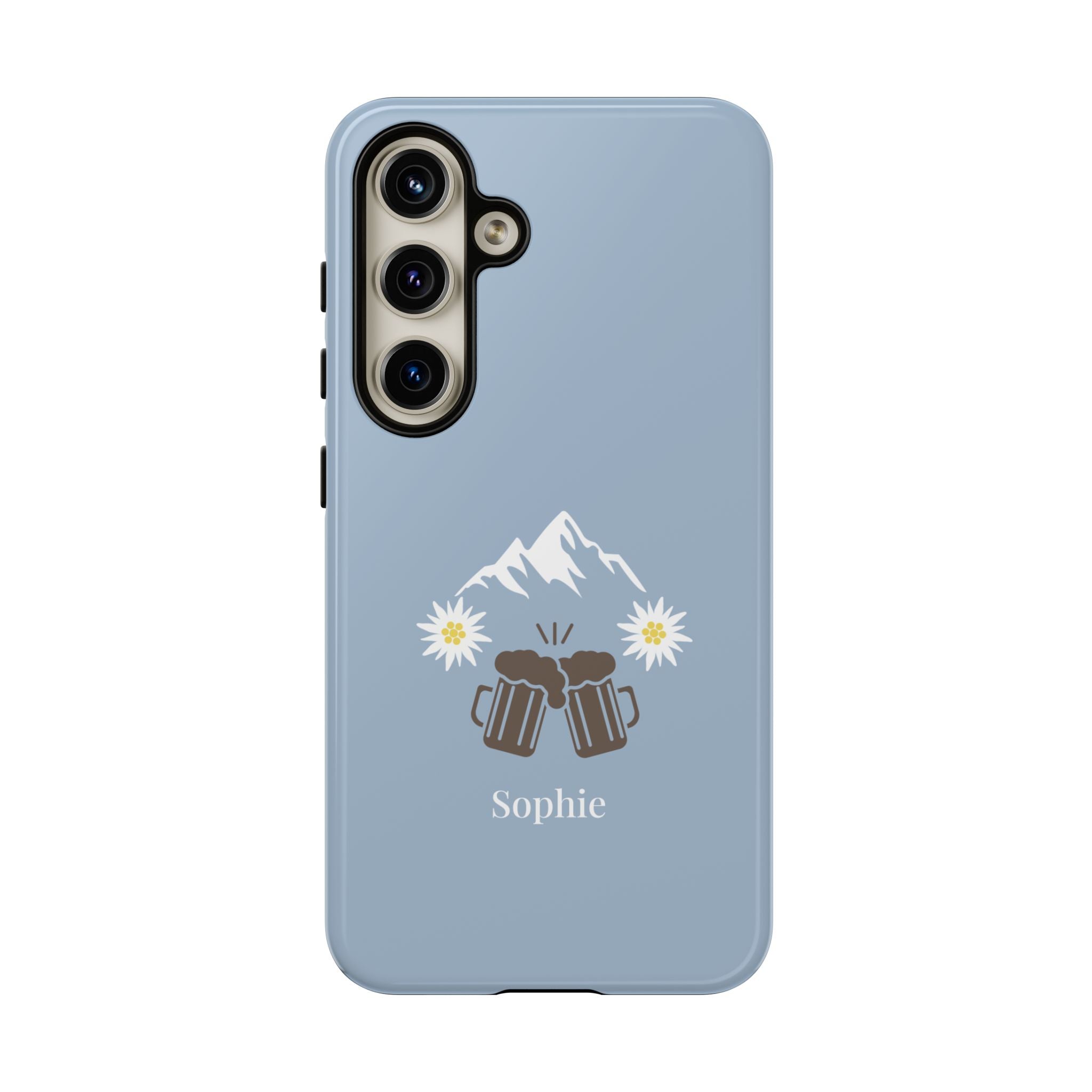 O'ZAPFT PASTELLBLAU – Personalisierte Handyhülle mit Dual-Layer-Schutz