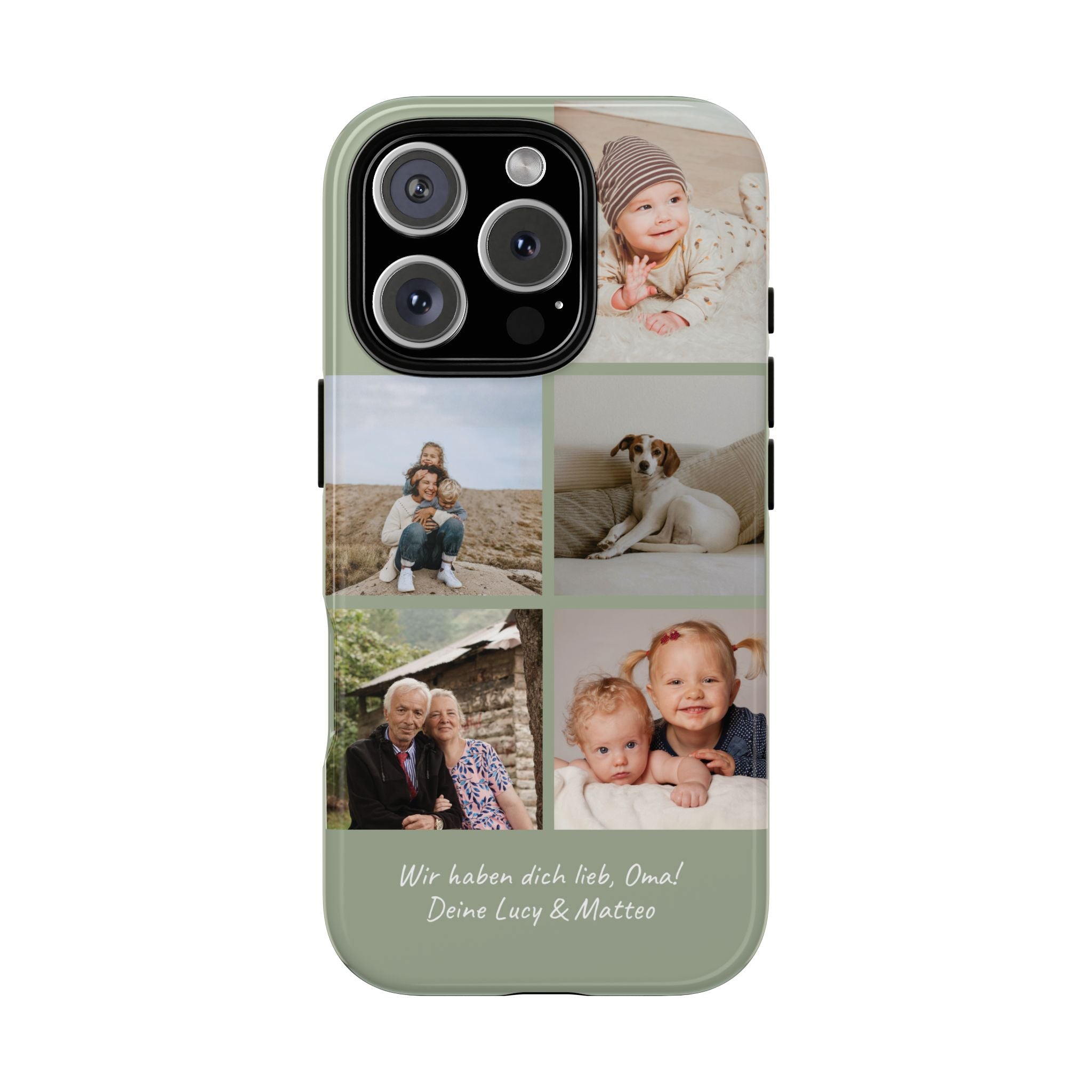 SALBEI PHOTO COLLAGE – Personalisierte Foto Handyhülle mit Dual-Layer-Schutz