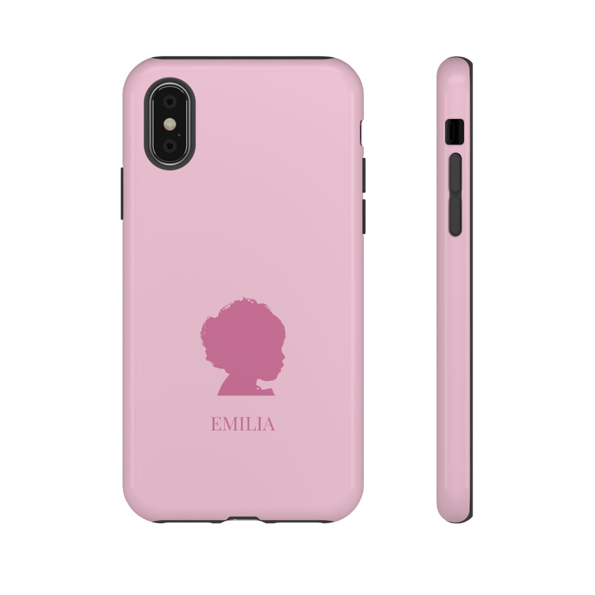 SILHOUETTE ROSE – Personalisierte Handyhülle mit Dual-Layer-Schutz