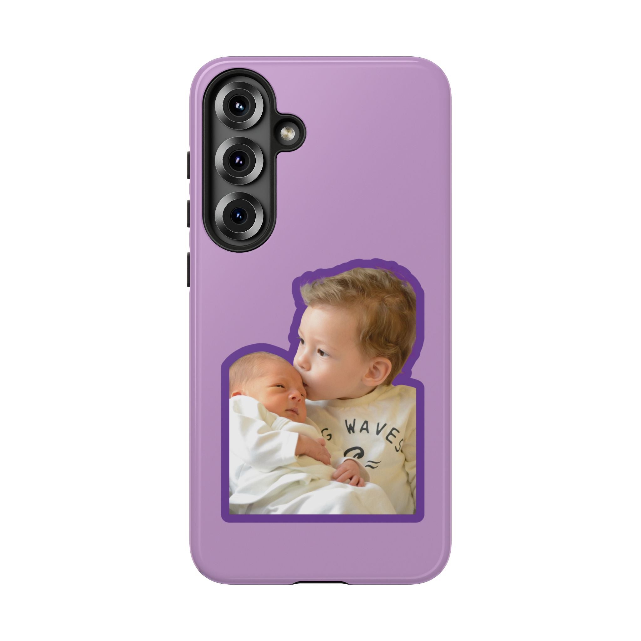 PURPLE CARTOON – Personalisierte Foto Handyhülle mit Dual-Layer-Schutz
