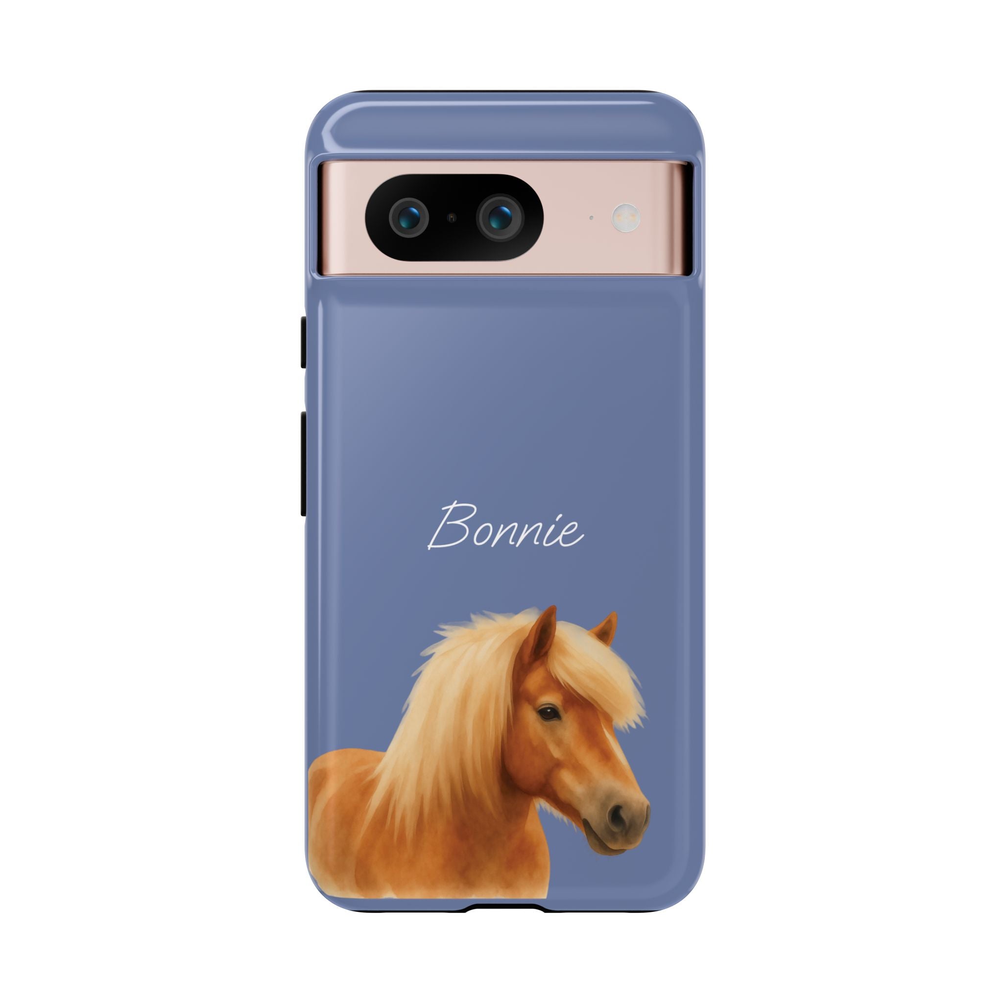 PET AQUARELL DUSTY BLUE – Personalisierte Handyhülle mit Dual-Layer-Schutz