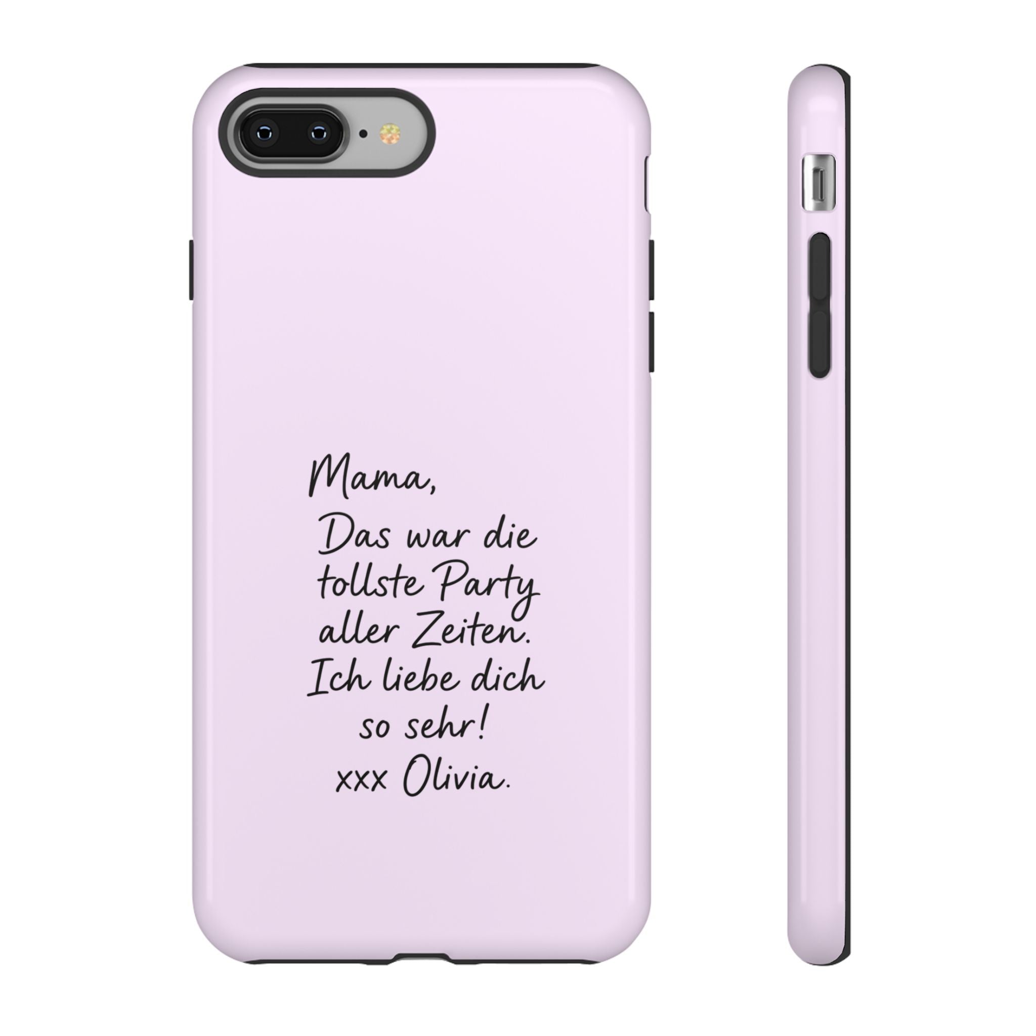LAVENDEL mit handgeschriebener Notiz – Personalisierte Handyhülle mit Dual-Layer-Schutz