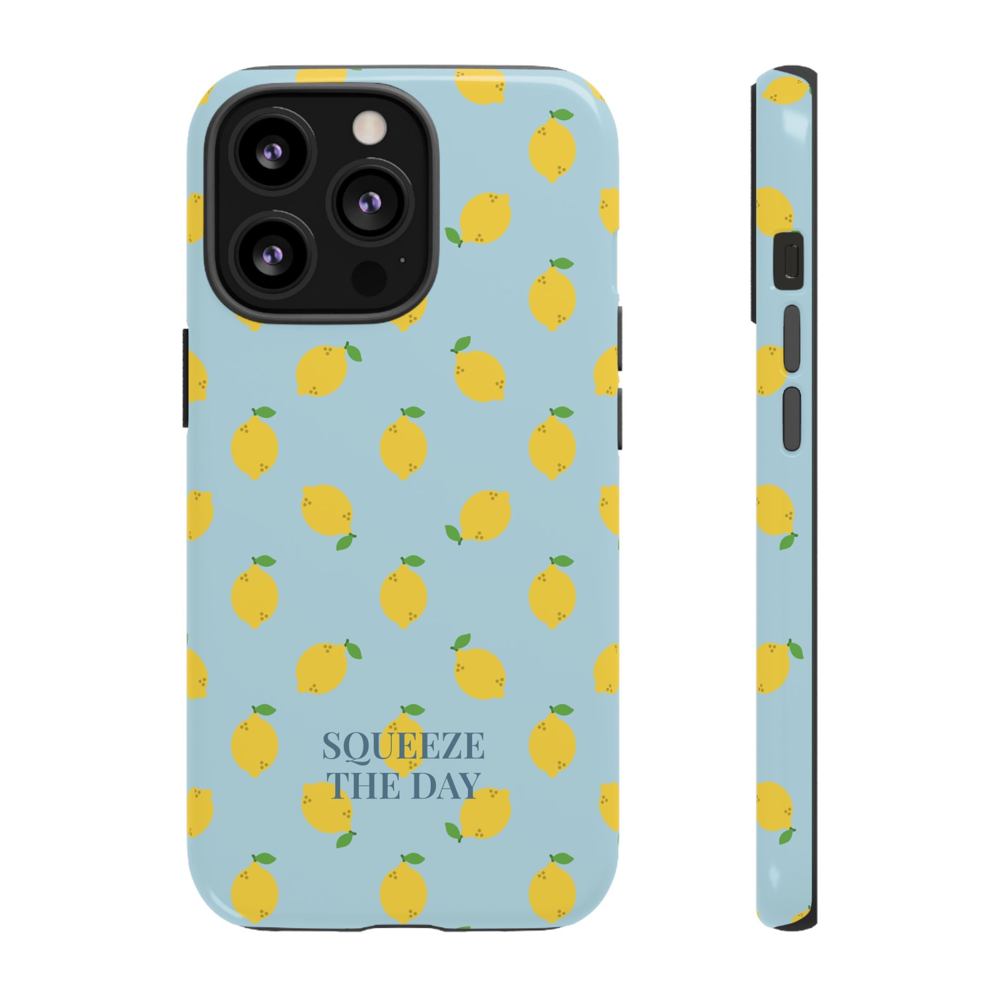 LEMONS BLUE SKY – Personalisierte Handyhülle mit Dual-Layer-Schutz