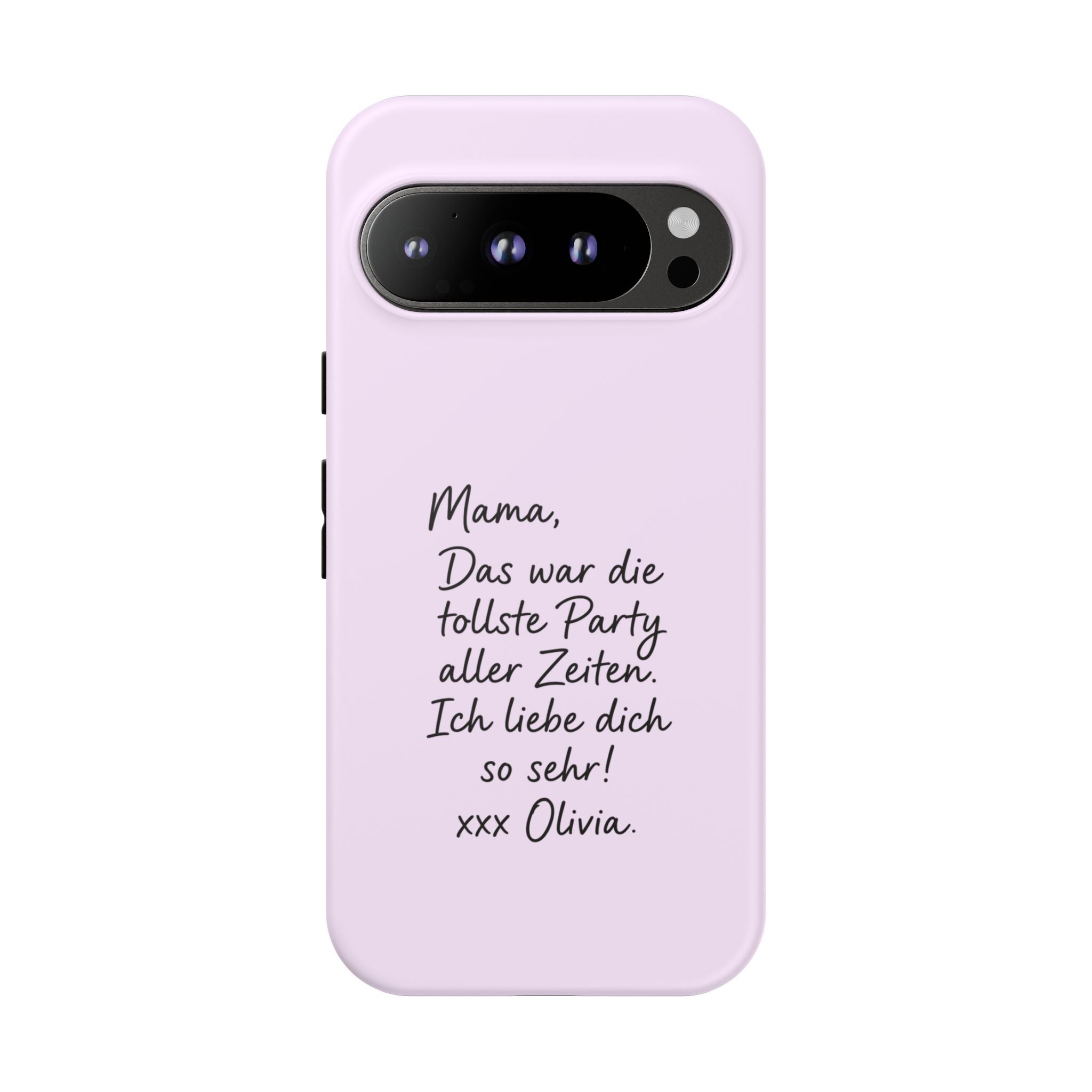 LAVENDEL mit handgeschriebener Notiz – Personalisierte Handyhülle mit Dual-Layer-Schutz