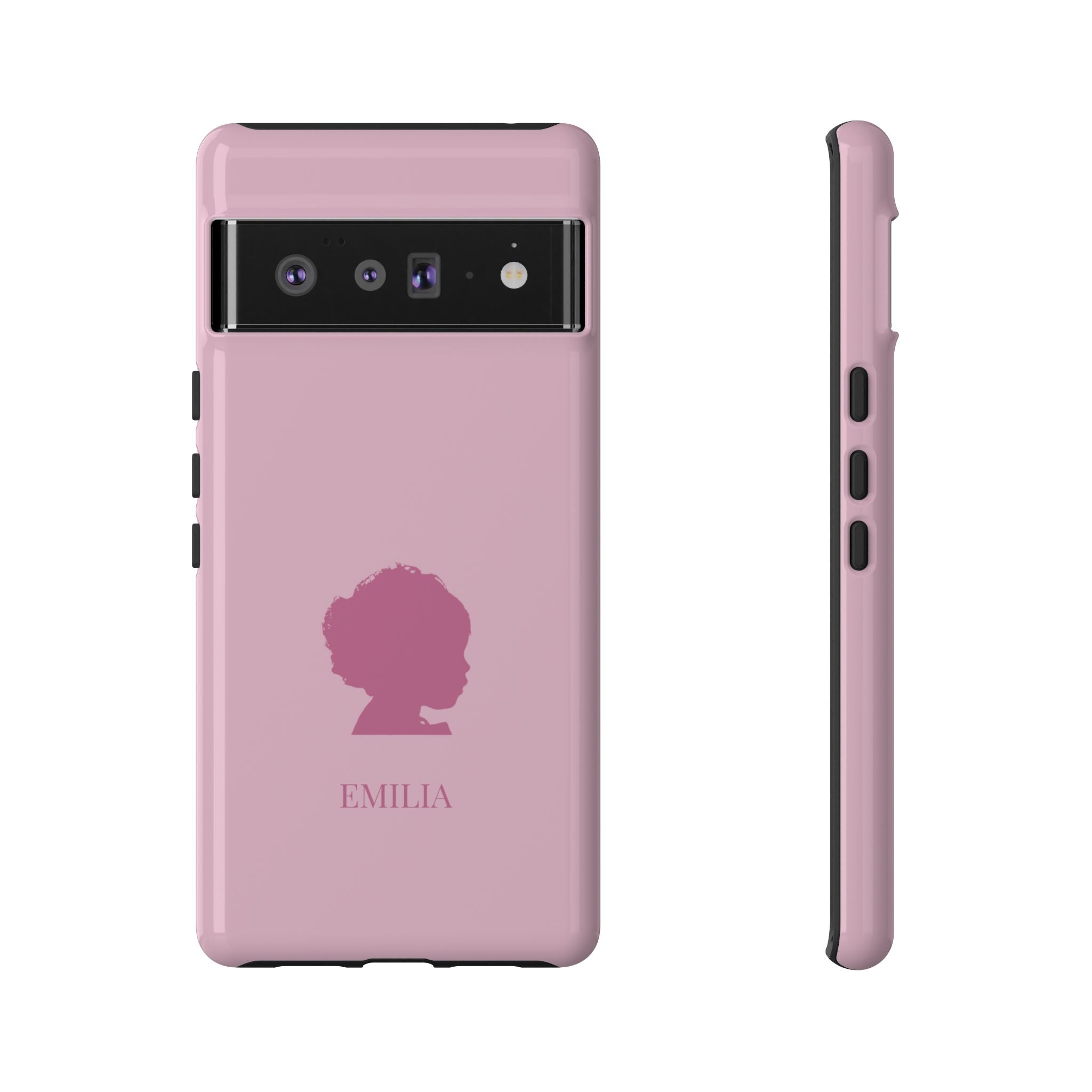 SILHOUETTE ROSE – Personalisierte Handyhülle mit Dual-Layer-Schutz