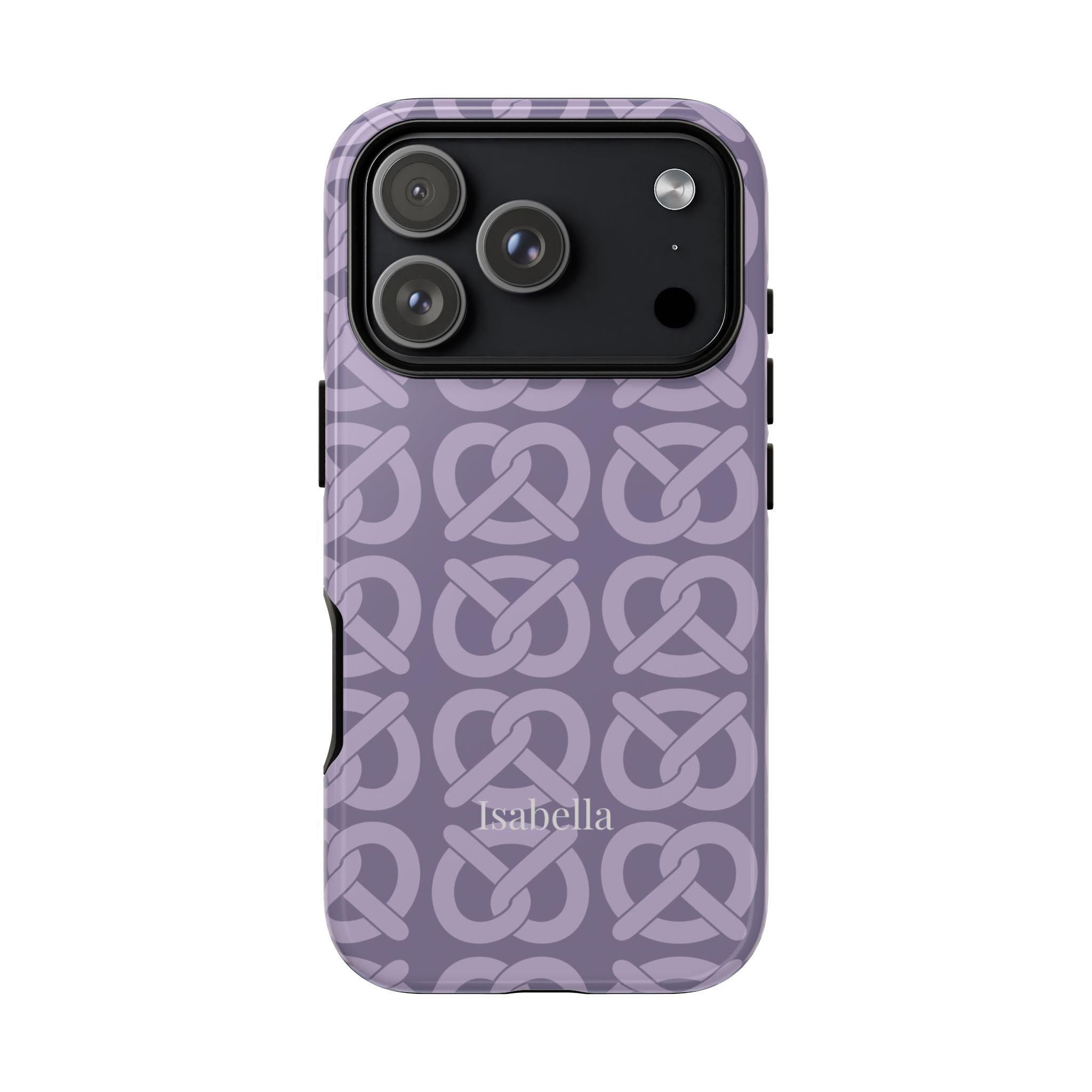BREZN MONOGRAMM LAVENDEL – Personalisierte Handyhülle mit Dual-Layer-Schutz