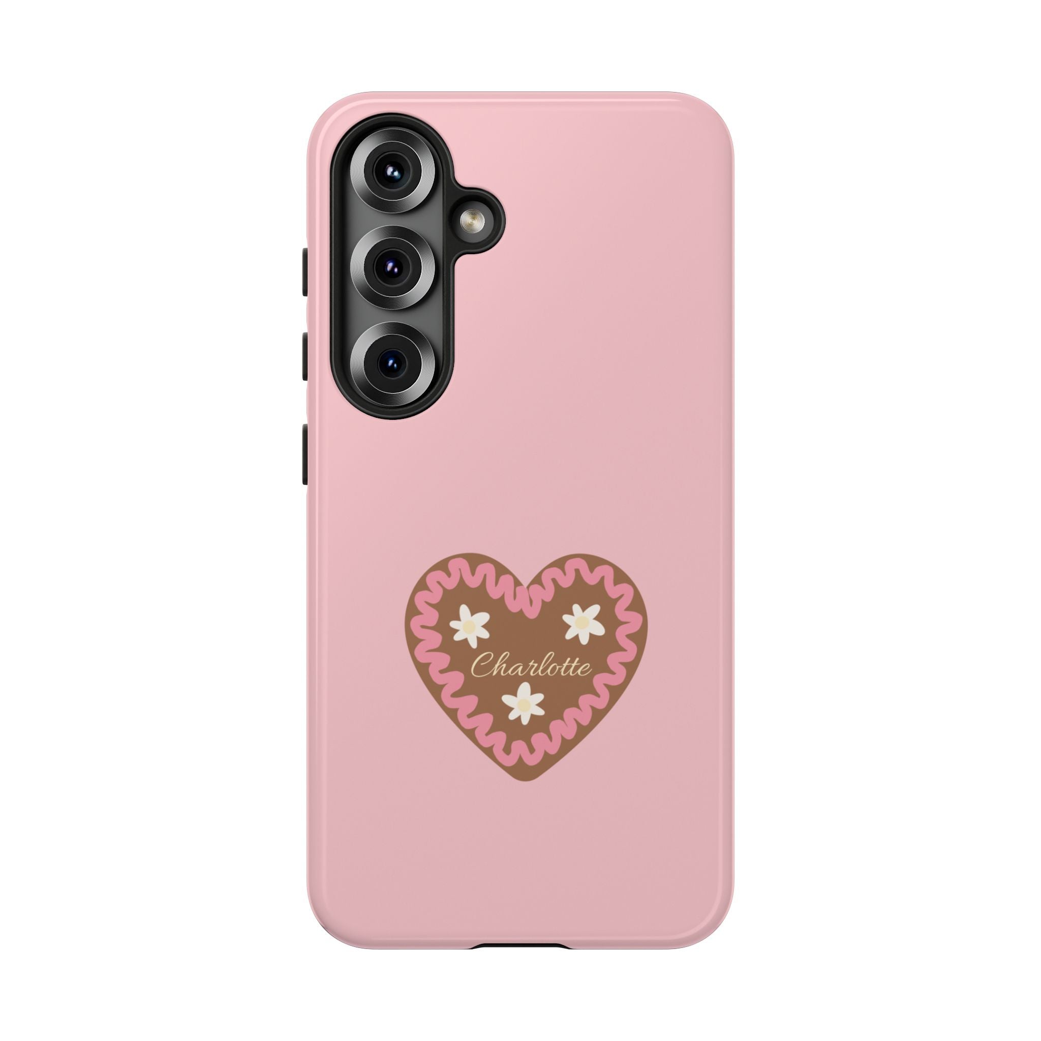 WIESNHERZ ROSE – Personalisierte Handyhülle mit Dual-Layer-Schutz