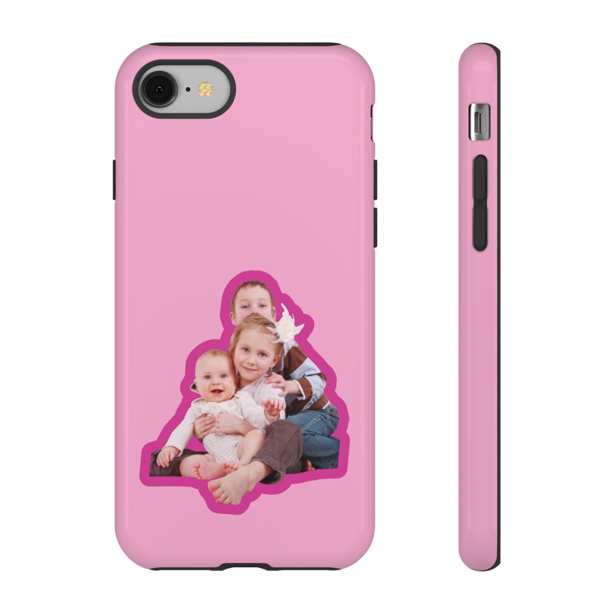 PINK CARTOON – Personalisierte Foto Handyhülle mit Dual-Layer-Schutz