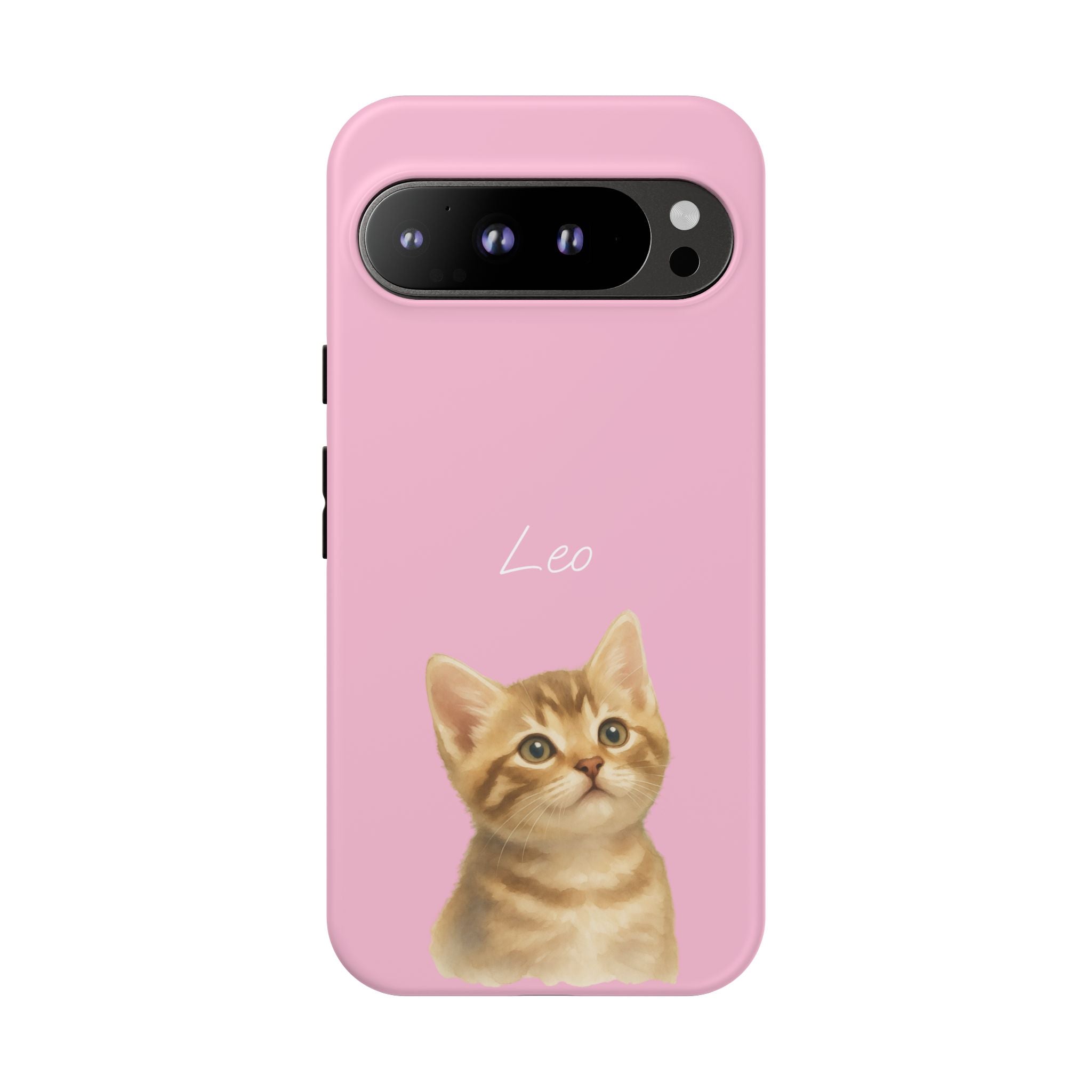 PET AQUARELL PINK – Personalisierte Handyhülle mit Dual-Layer-Schutz