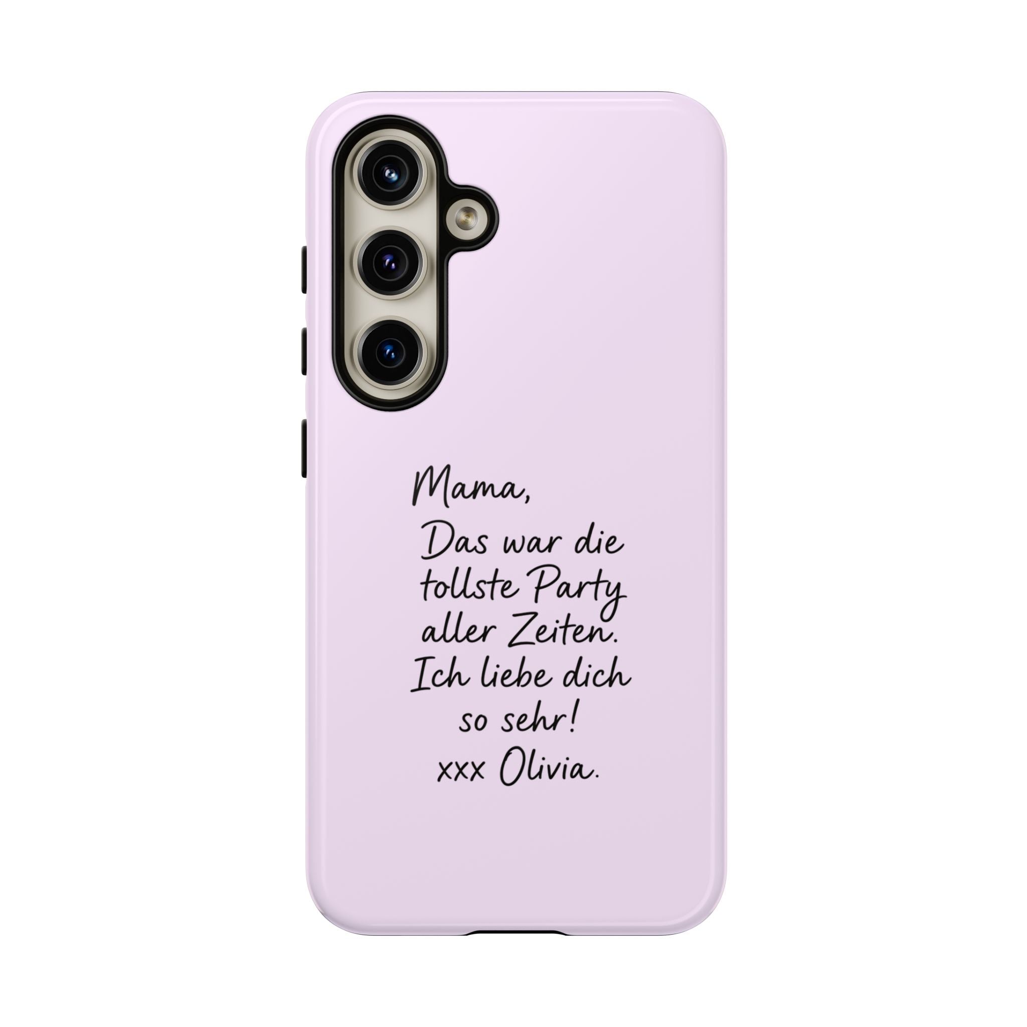 LAVENDEL mit handgeschriebener Notiz – Personalisierte Handyhülle mit Dual-Layer-Schutz