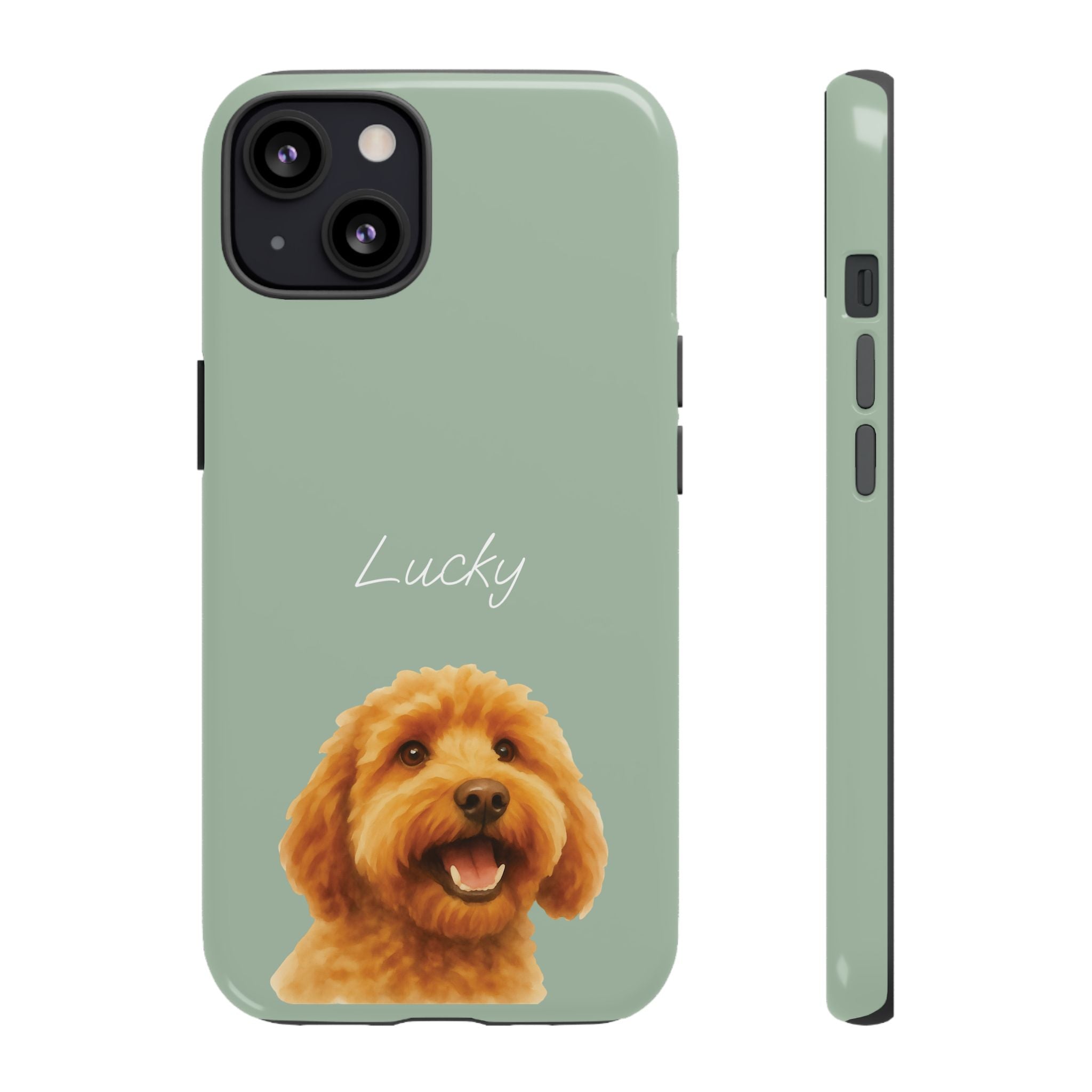 PET AQUARELL SALBEI – Personalisierte Handyhülle mit Dual-Layer-Schutz