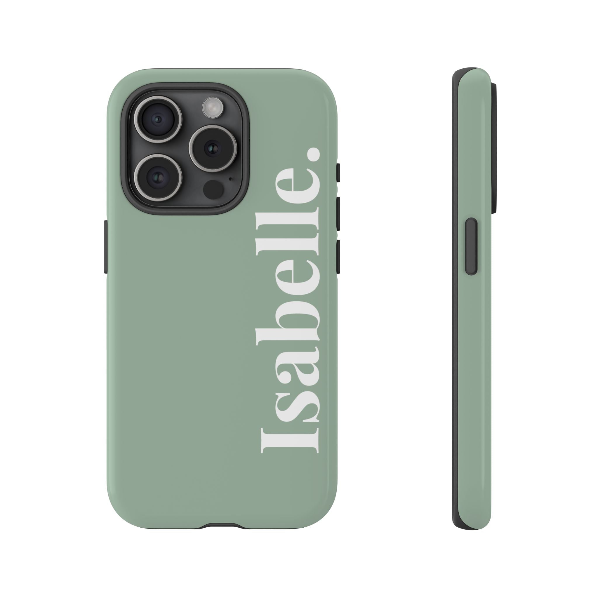 SALBEI BOLD NAME – Personalisierte Handyhülle mit Dual-Layer-Schutz