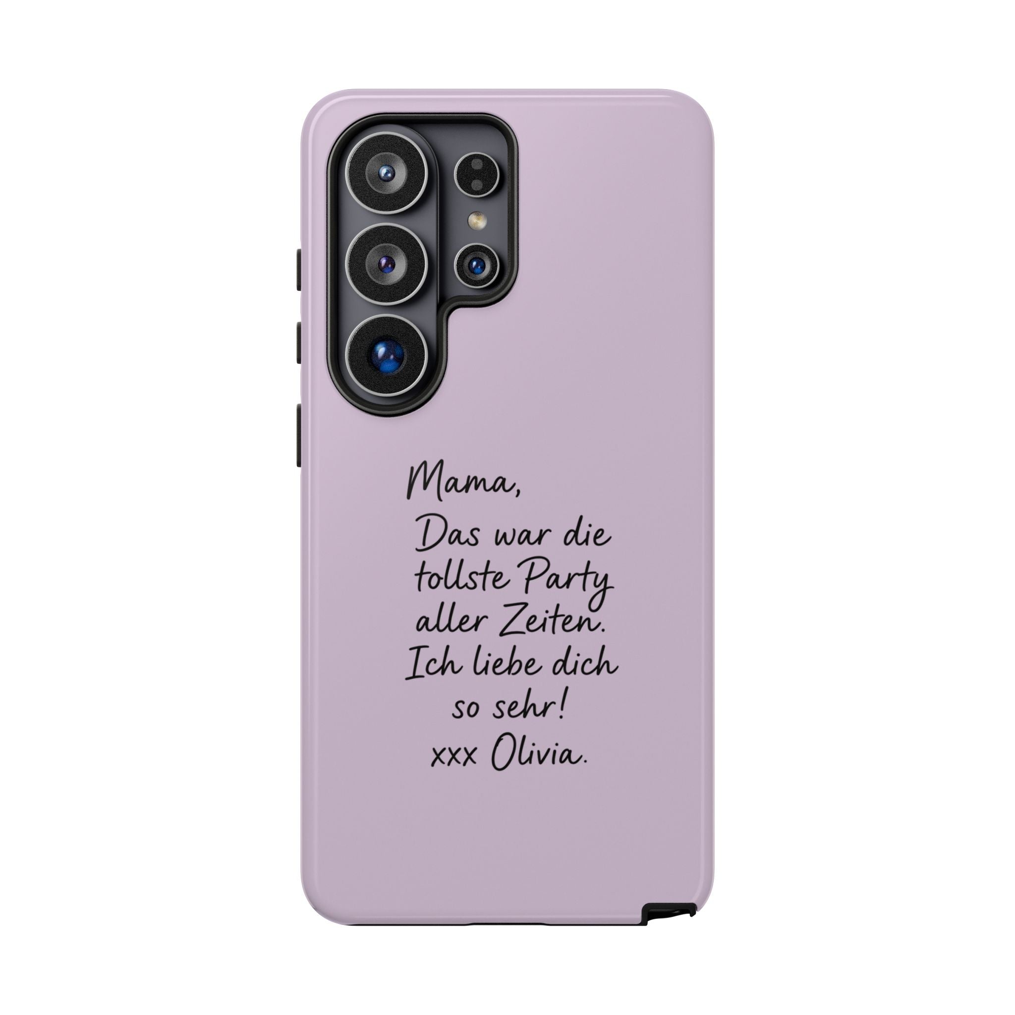 LAVENDER HANDWRITTEN NOTE – Personalisierte Handyhülle mit Dual-Layer-Schutz